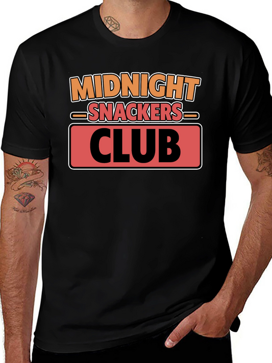 Midnight Snackers Club T-Shirt - Black Cotton Tee