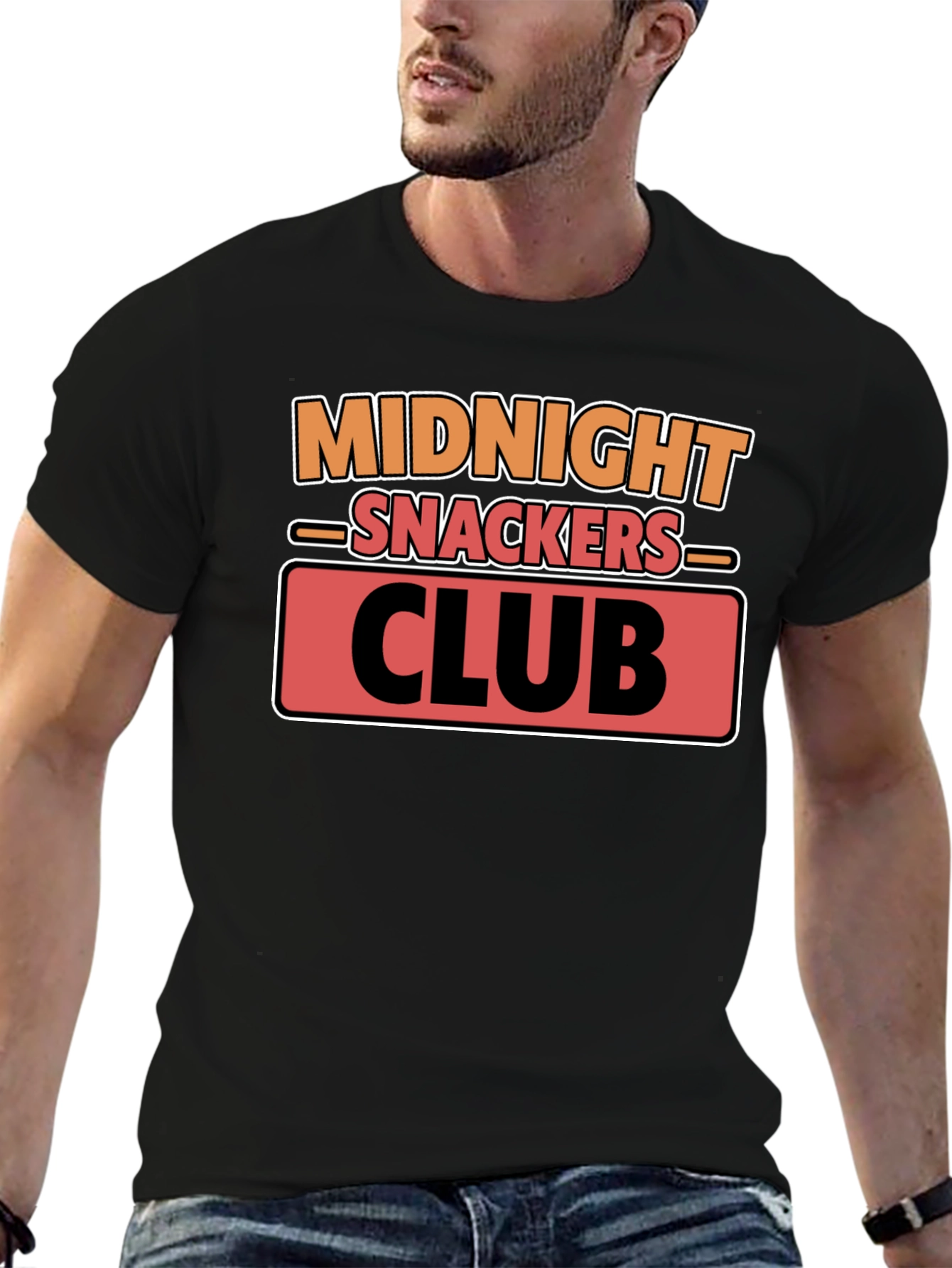 Midnight Snackers Club T-Shirt - Black Cotton Tee