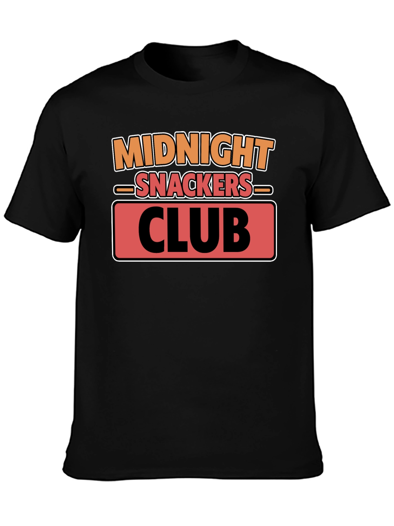 Midnight Snackers Club T-Shirt - Black Cotton Tee