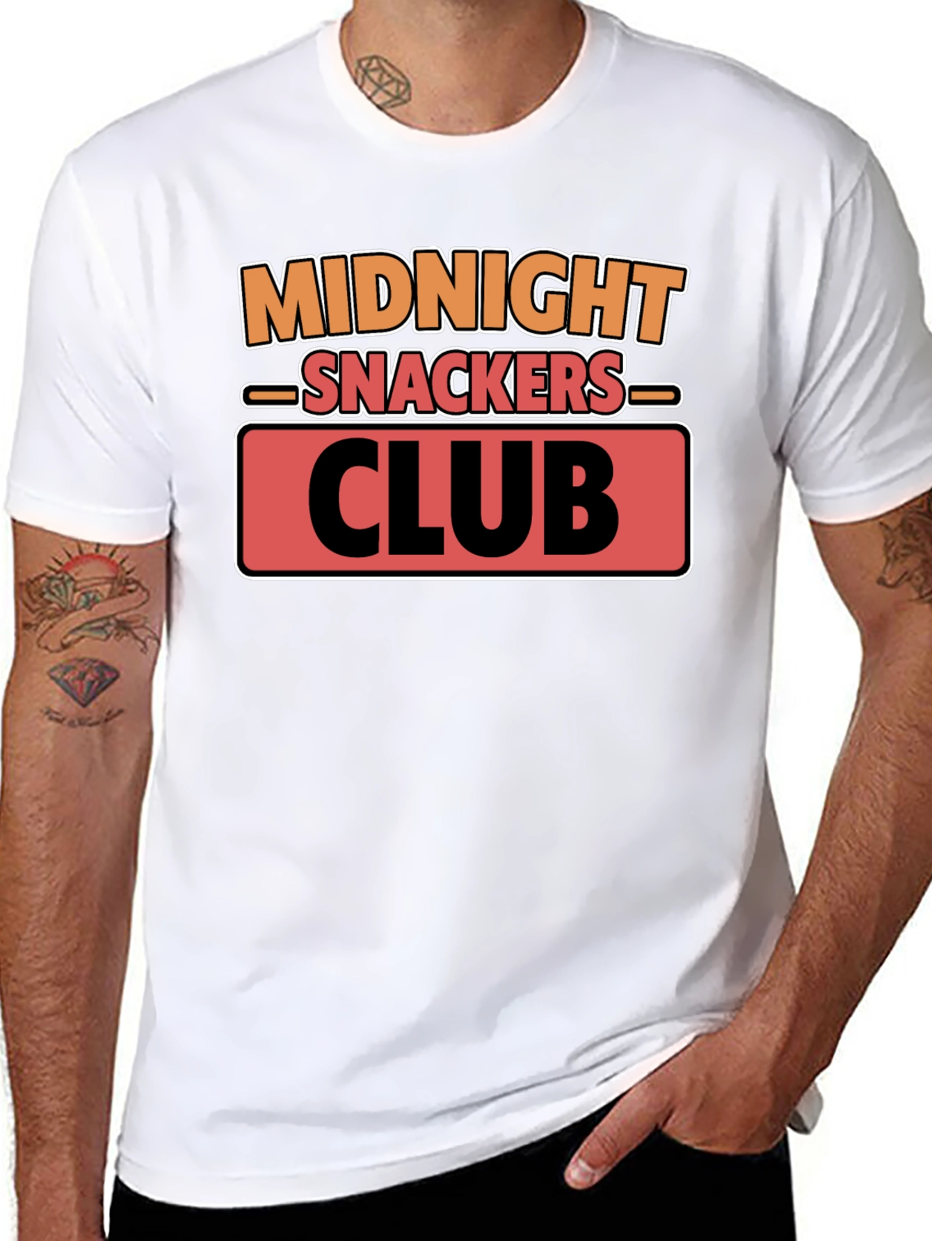 Midnight Snackers Club T-Shirt - Black Cotton Tee
