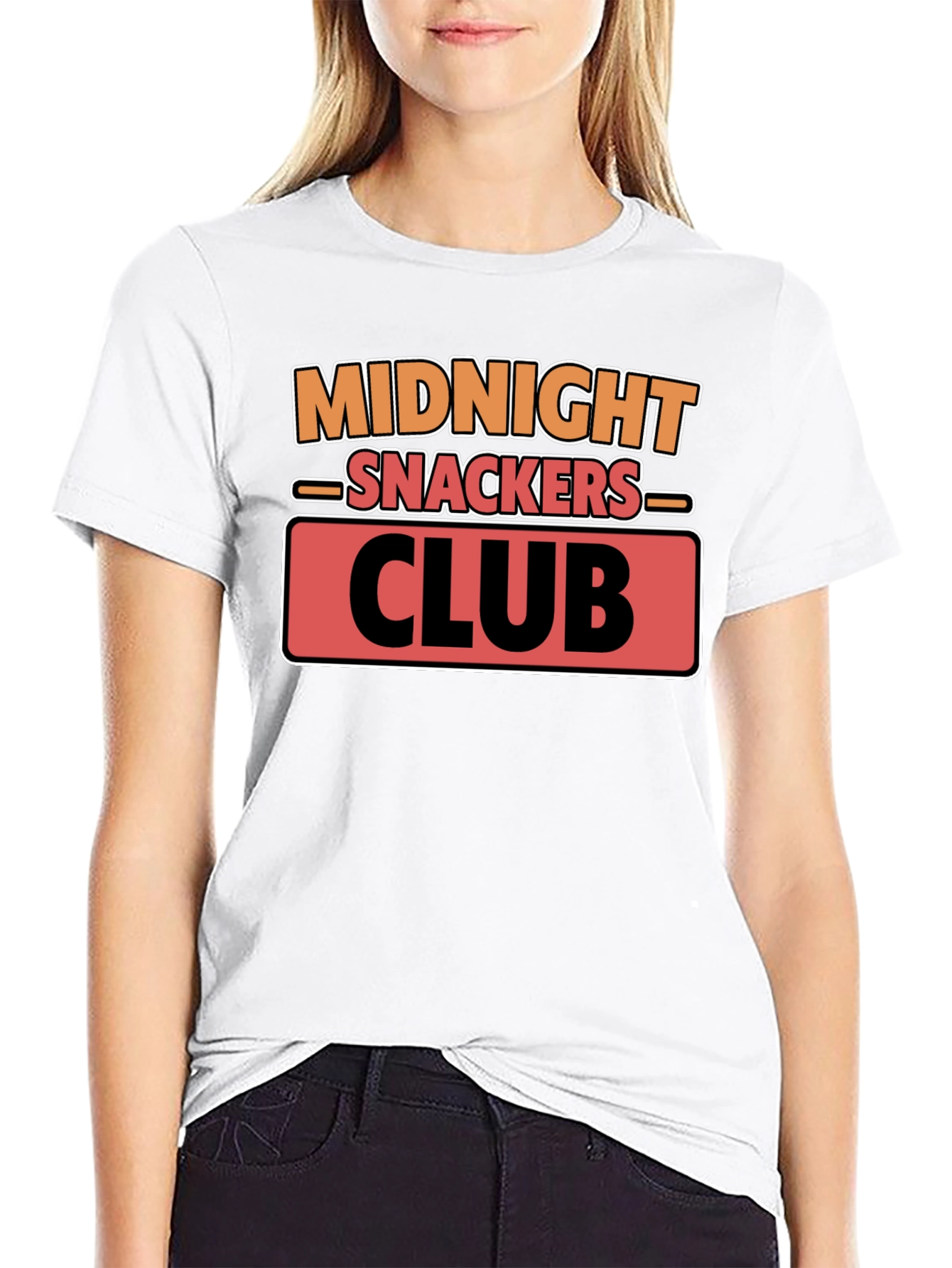 Midnight Snackers Club T-Shirt - Black Cotton Tee