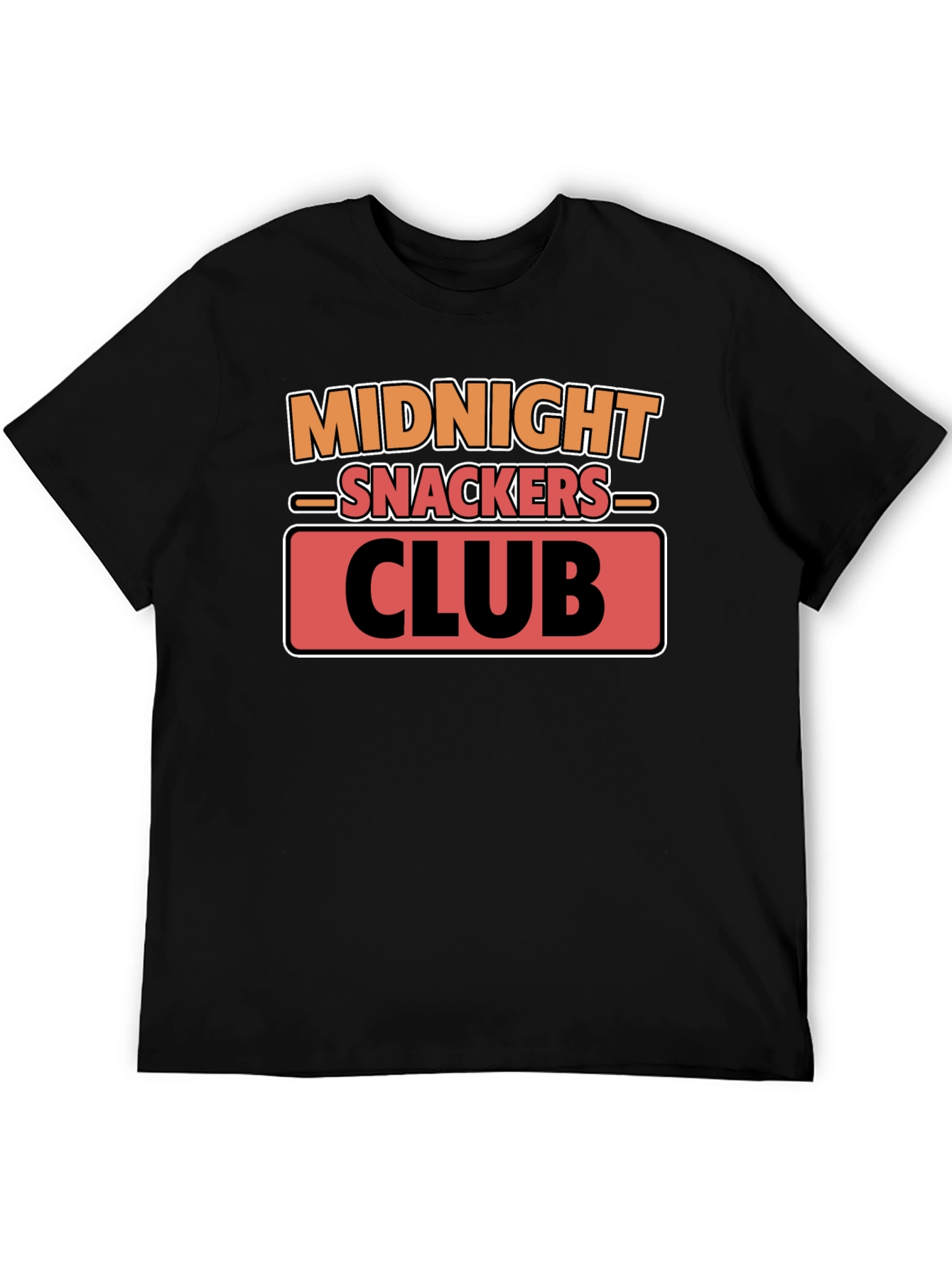 Midnight Snackers Club T-Shirt - Black Cotton Tee