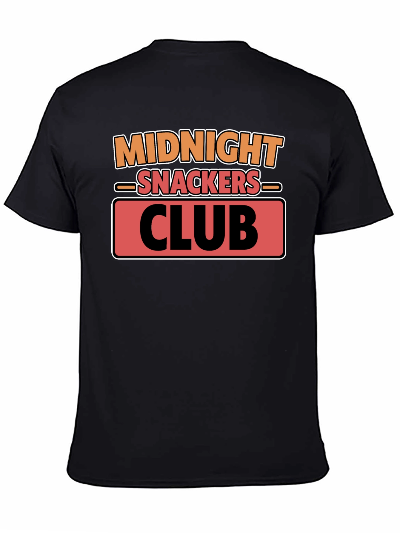 Midnight Snackers Club T-Shirt - Black Cotton Tee