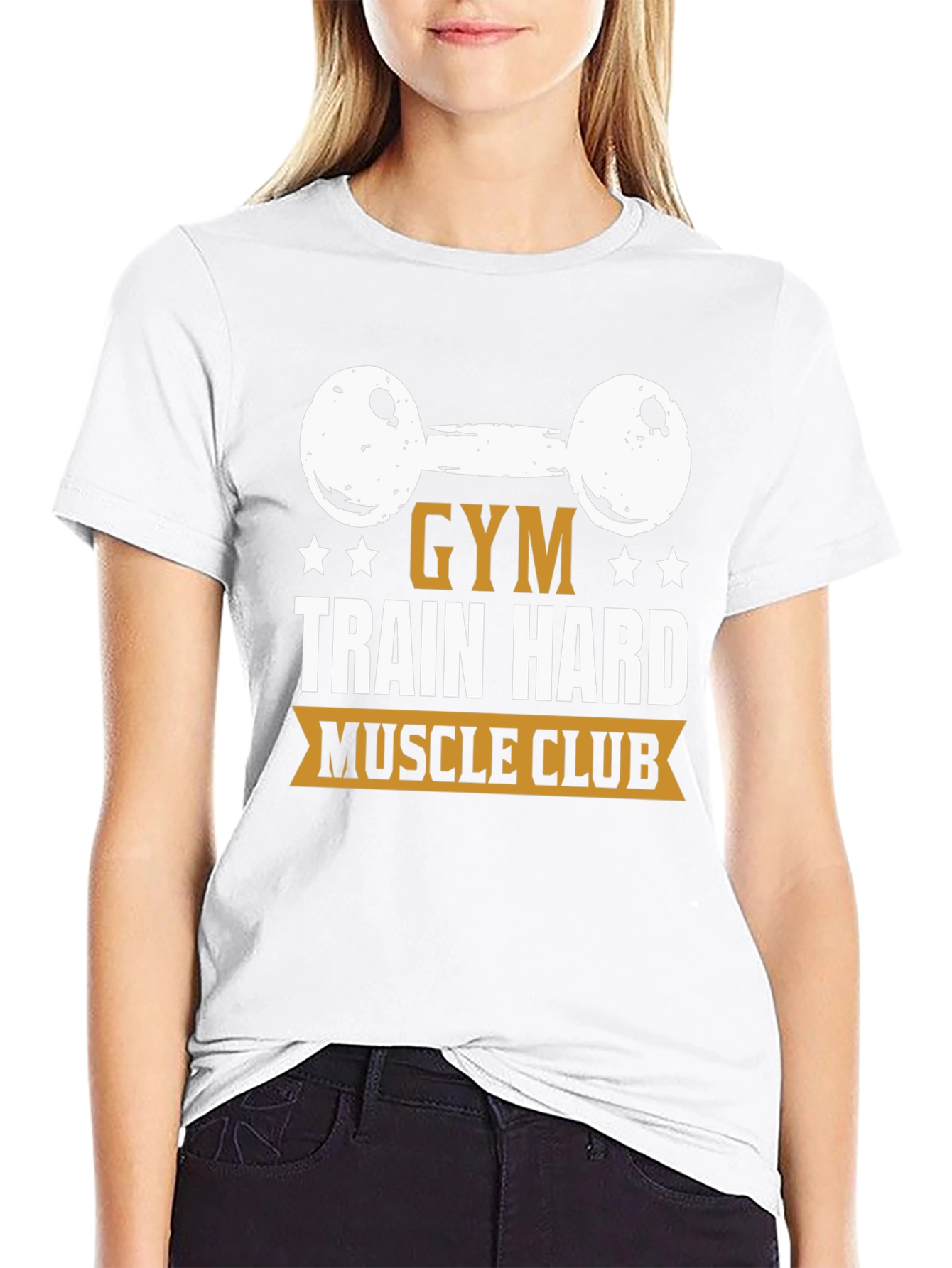 Gym Train Hard Muscle Club Black T-Shirt