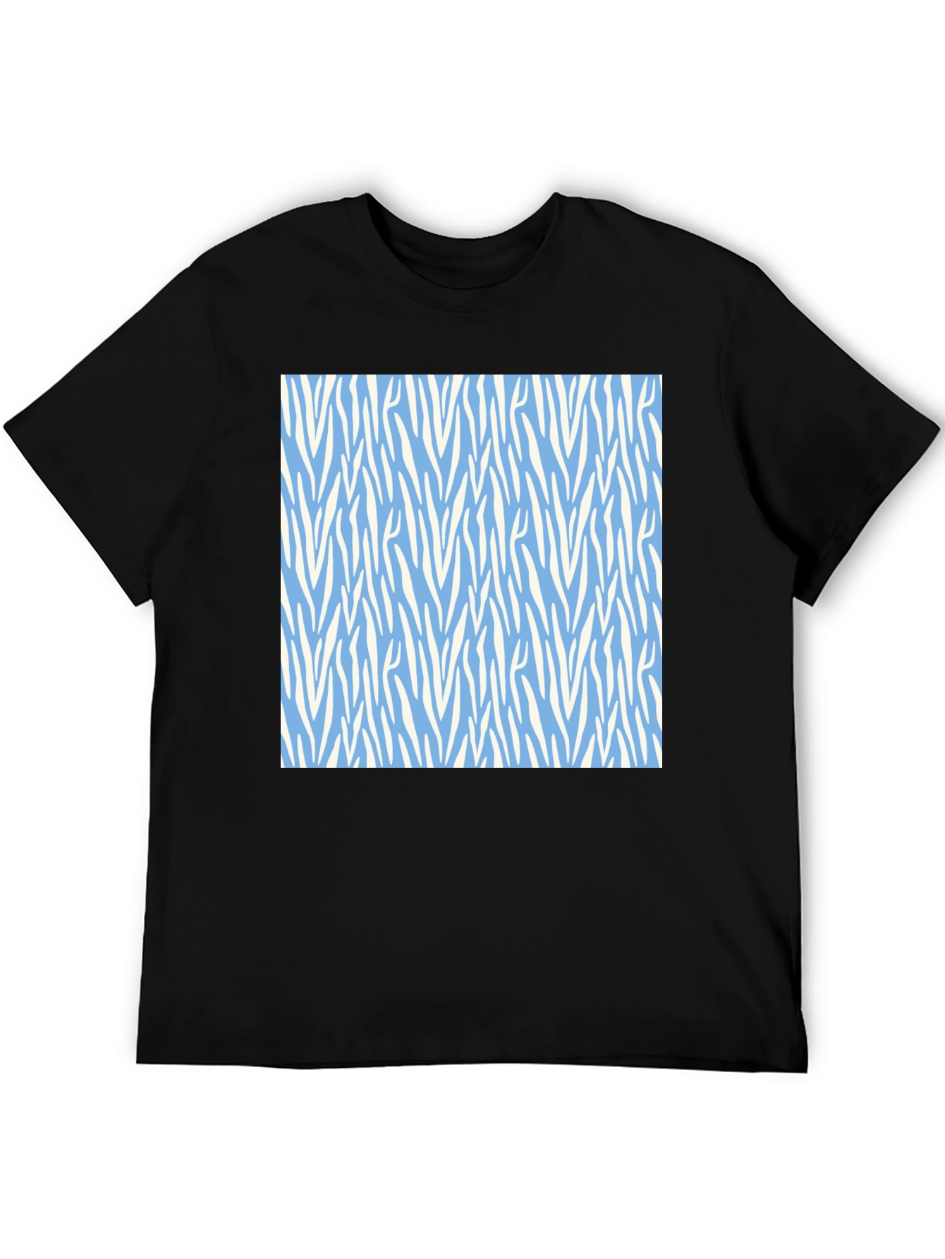 Zebra Stripe Patterned T-Shirt