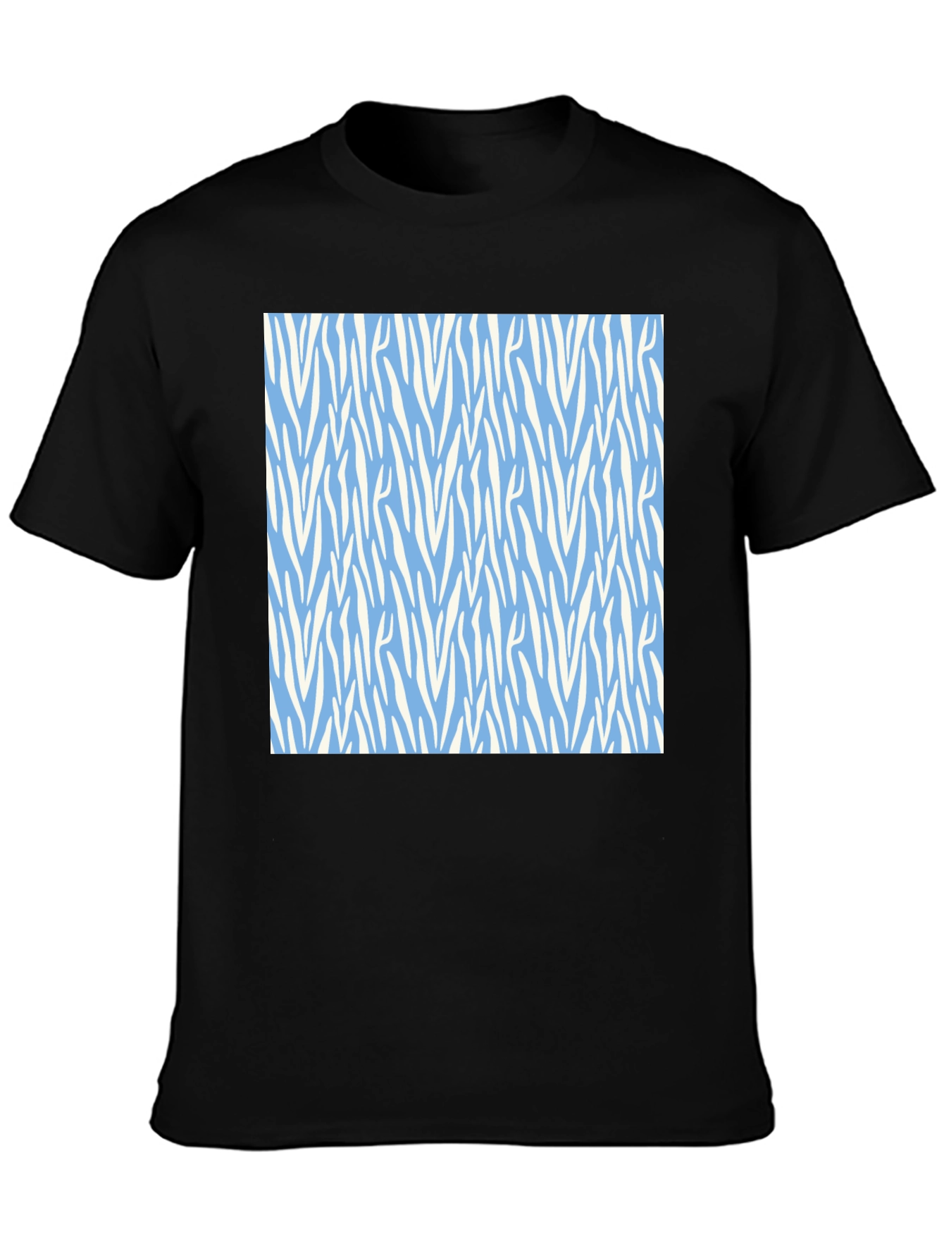 Zebra Stripe Patterned T-Shirt