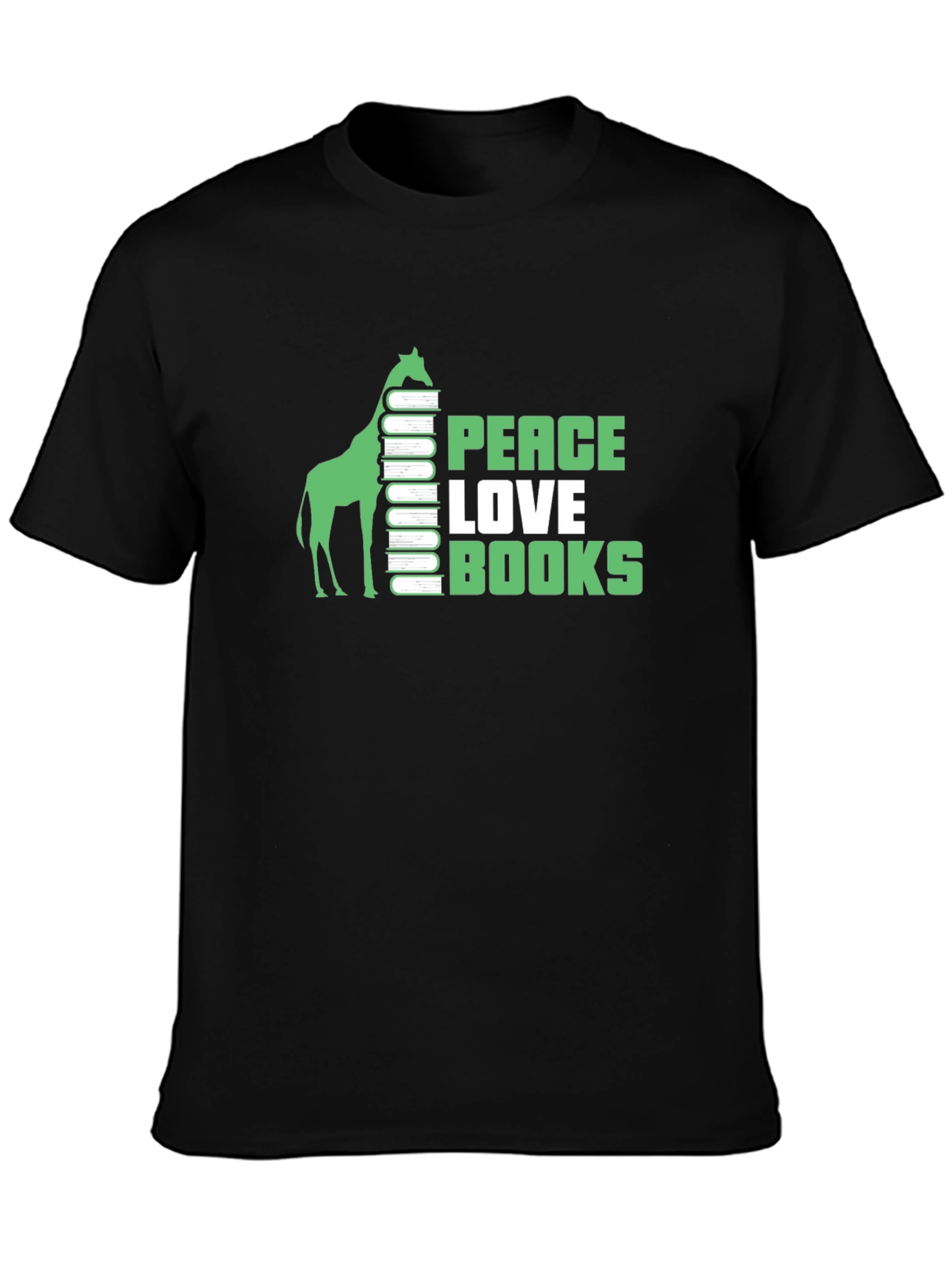 Peace Love Books Graphic T-Shirt