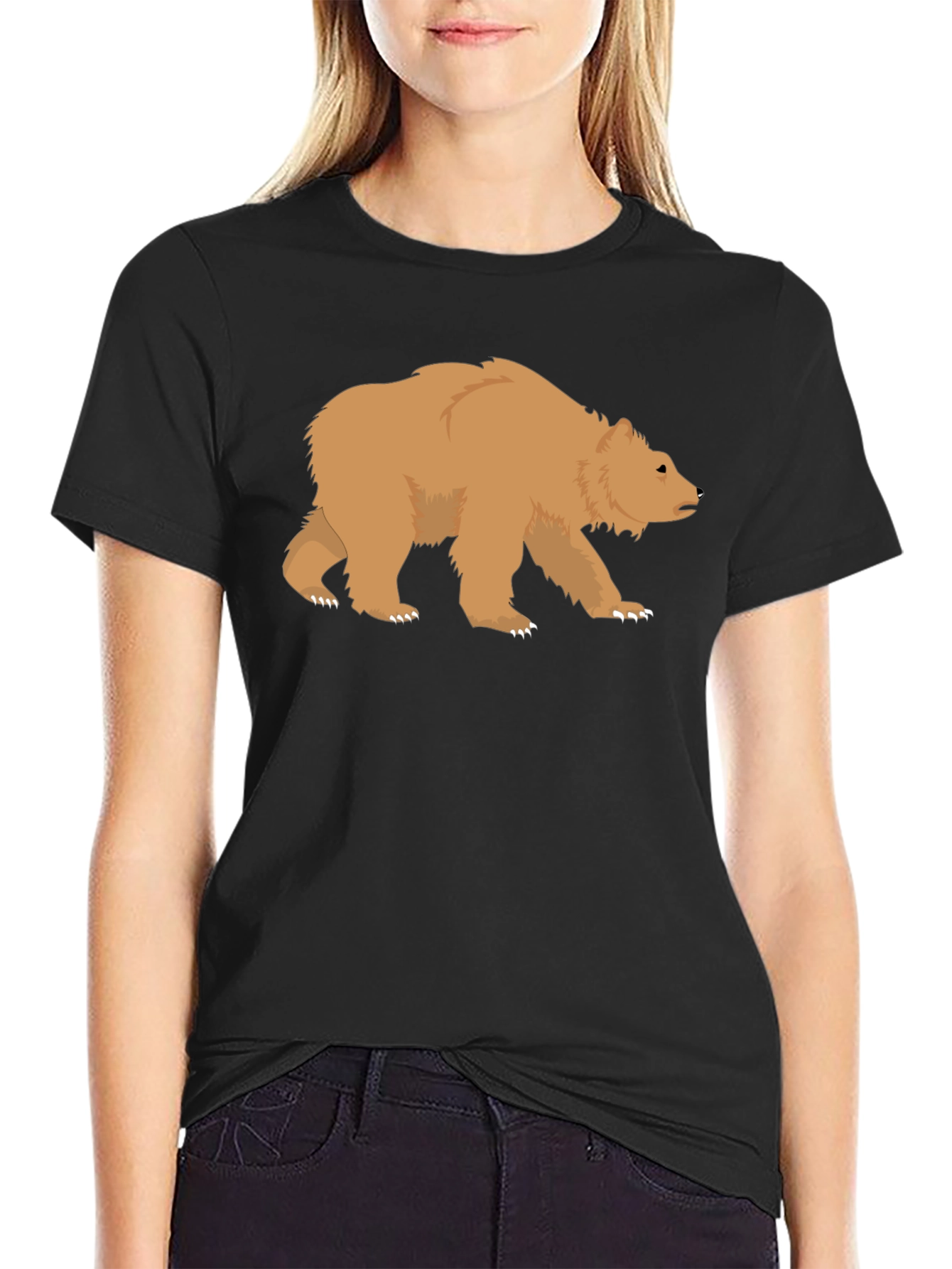 Bear Graphic T-Shirt - Casual Style