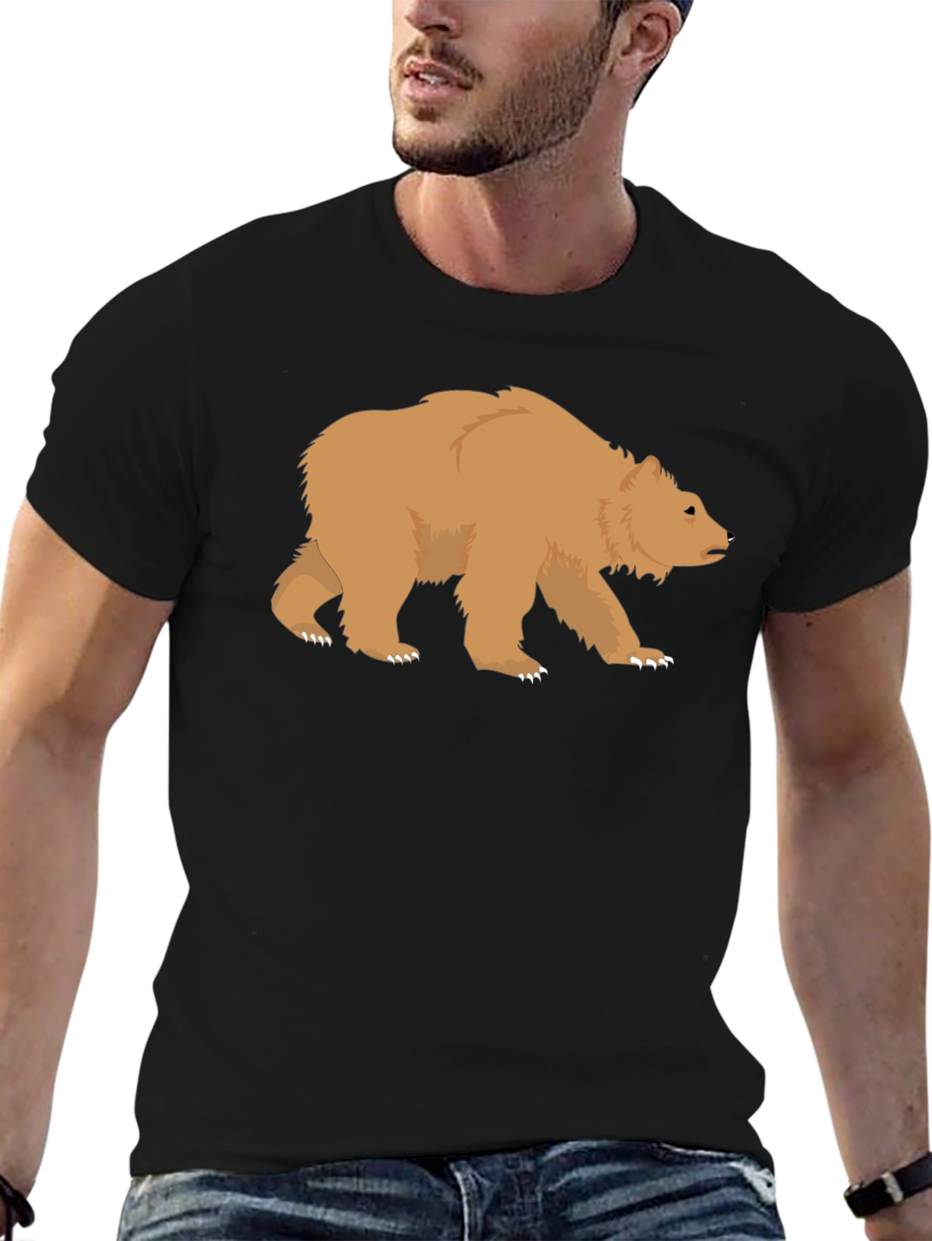 Bear Graphic T-Shirt - Casual Style