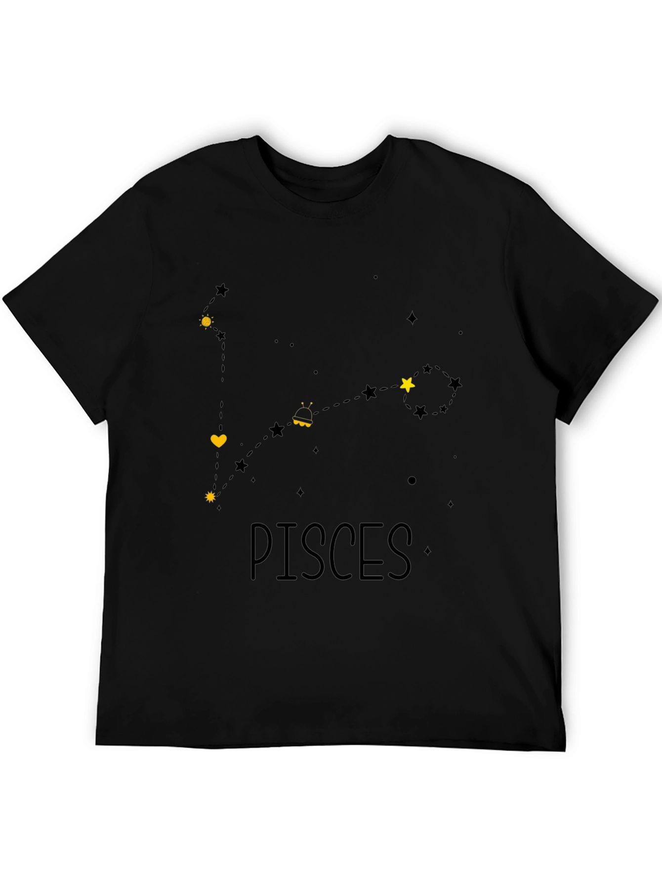 Pisces Zodiac Constellation Graphic T-Shirt