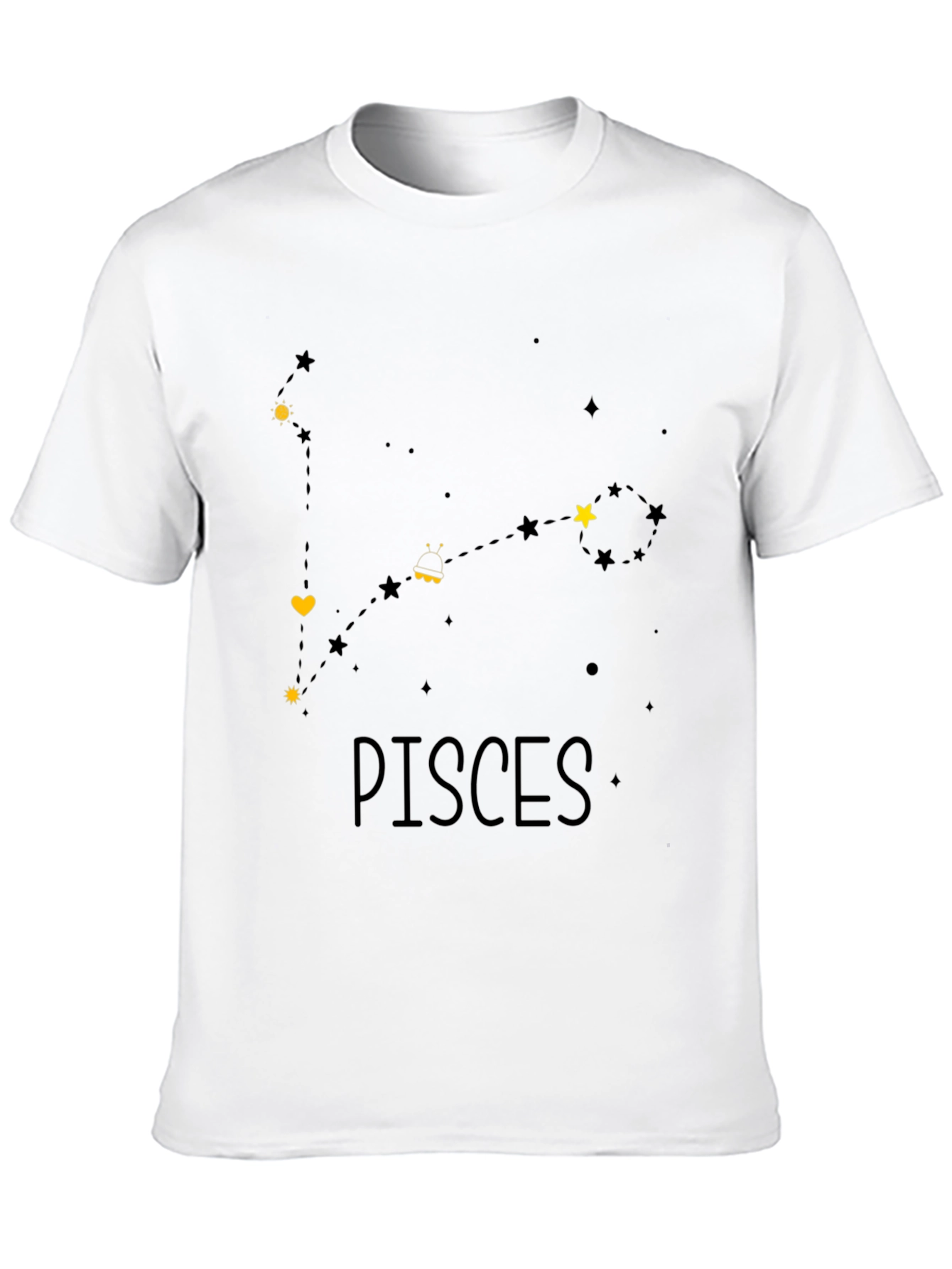 Pisces Zodiac Constellation Graphic T-Shirt