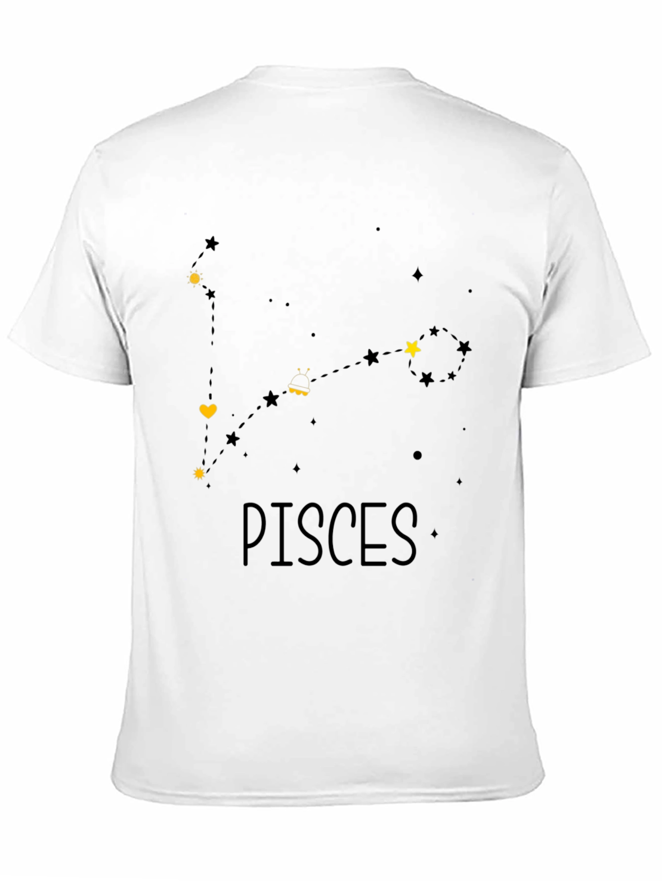 Pisces Zodiac Constellation Graphic T-Shirt