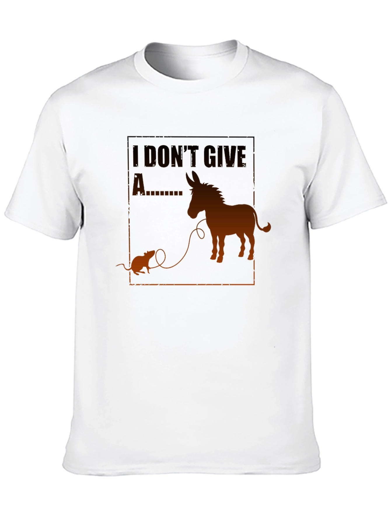 Funny I Dont Give A Rats Ass Graphic Tee
