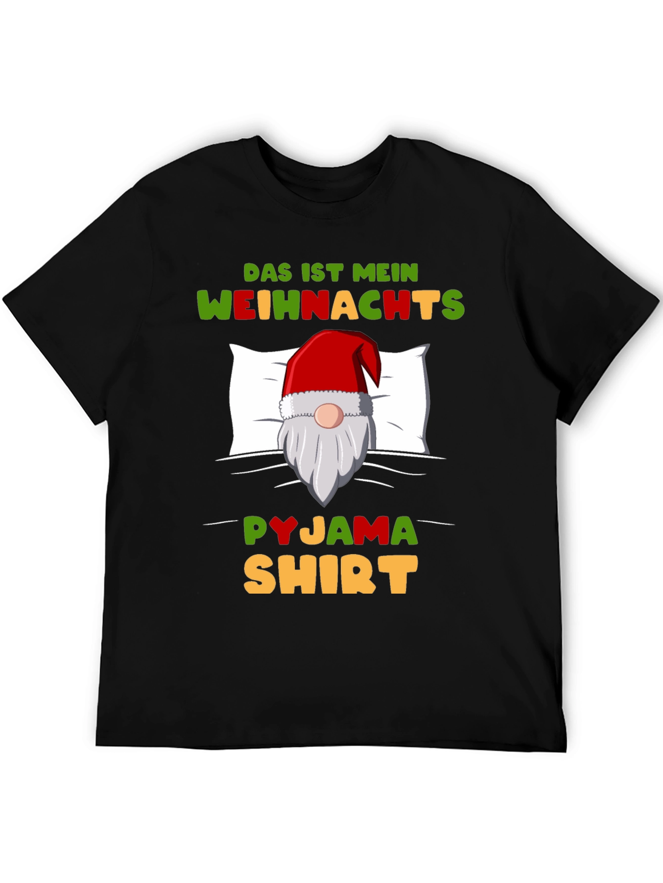 Funny Christmas Gnome Pyjama Shirt T-Shirt
