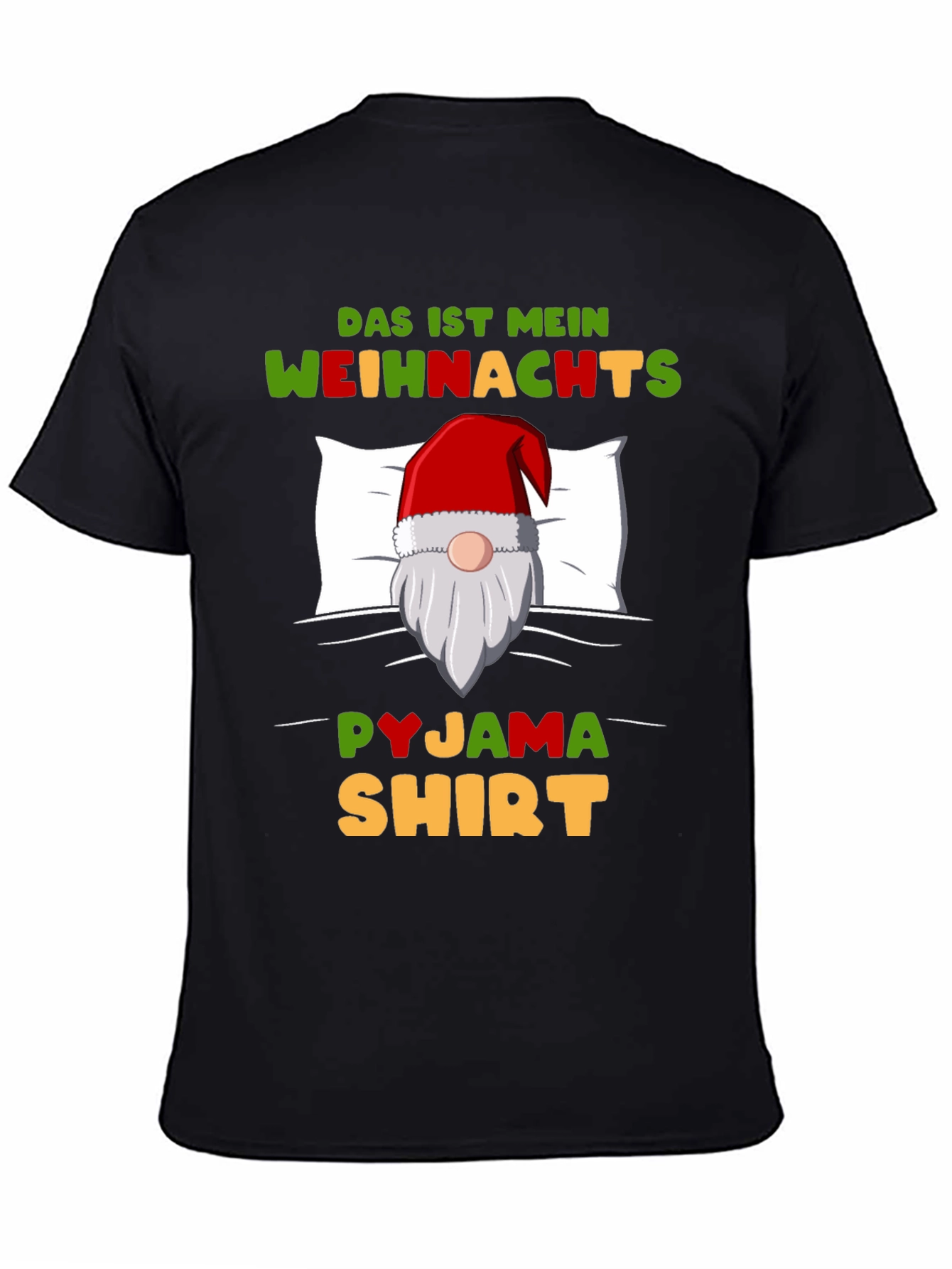 Funny Christmas Gnome Pyjama Shirt T-Shirt