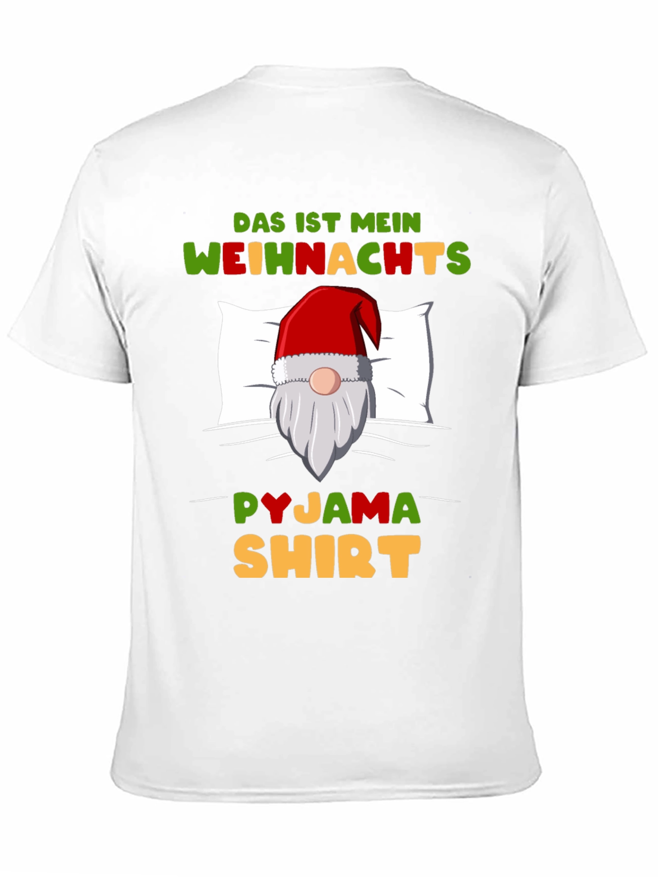 Funny Christmas Gnome Pyjama Shirt T-Shirt