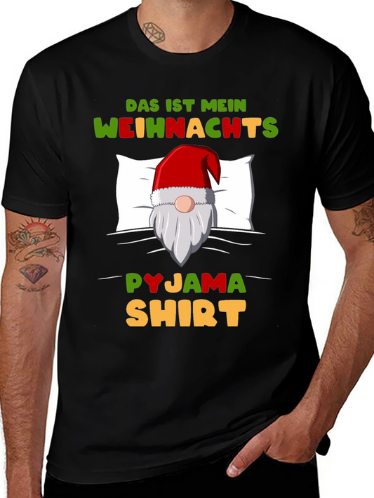 Funny Christmas Gnome Pyjama Shirt T-Shirt