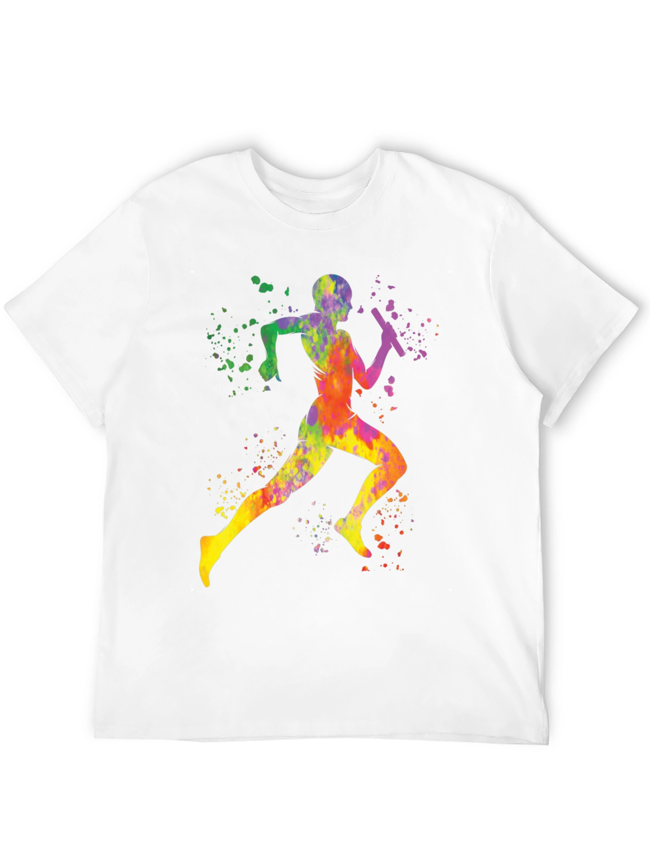 Colorful Runner Graphic T-Shirt