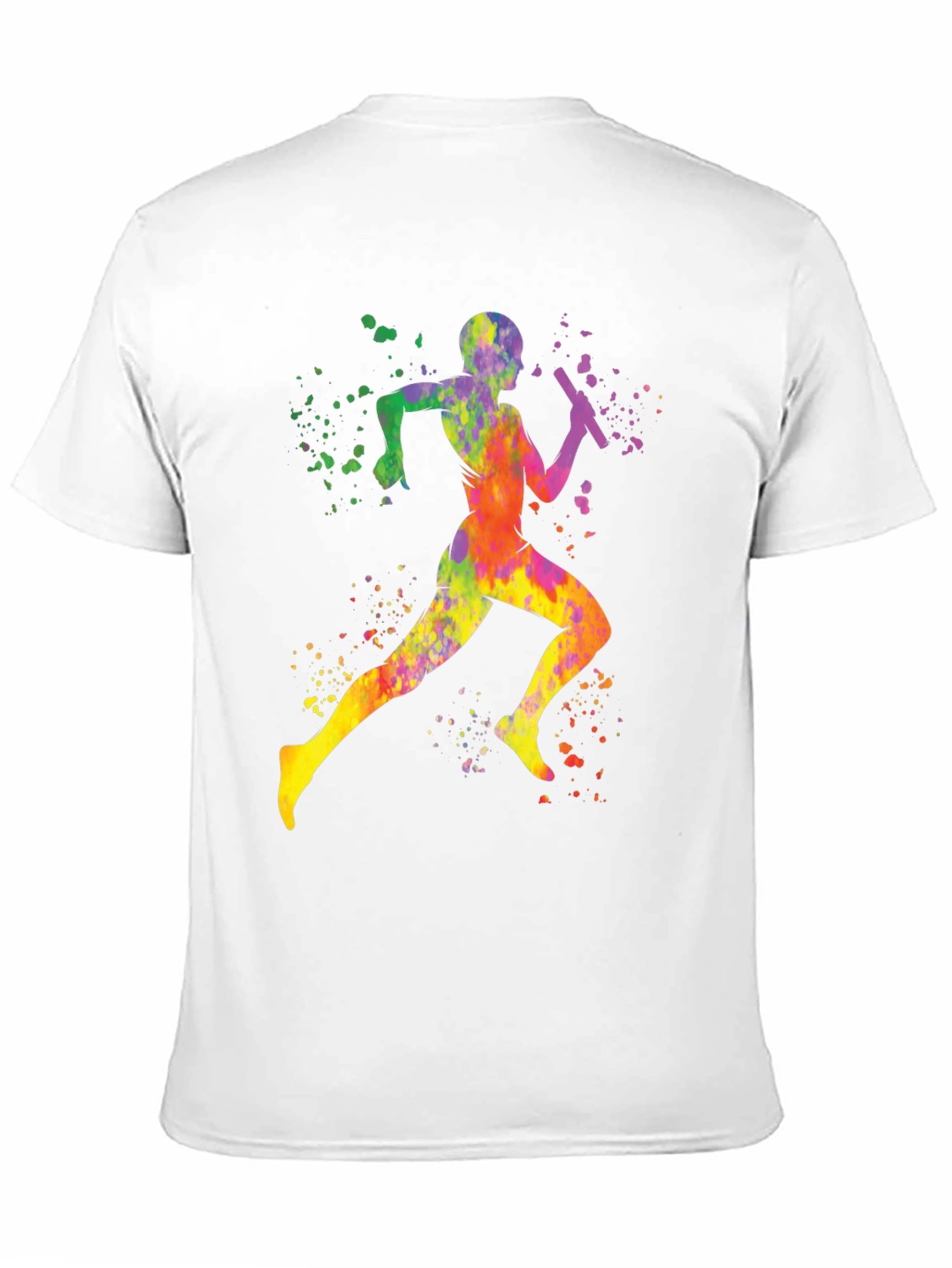 Colorful Runner Graphic T-Shirt