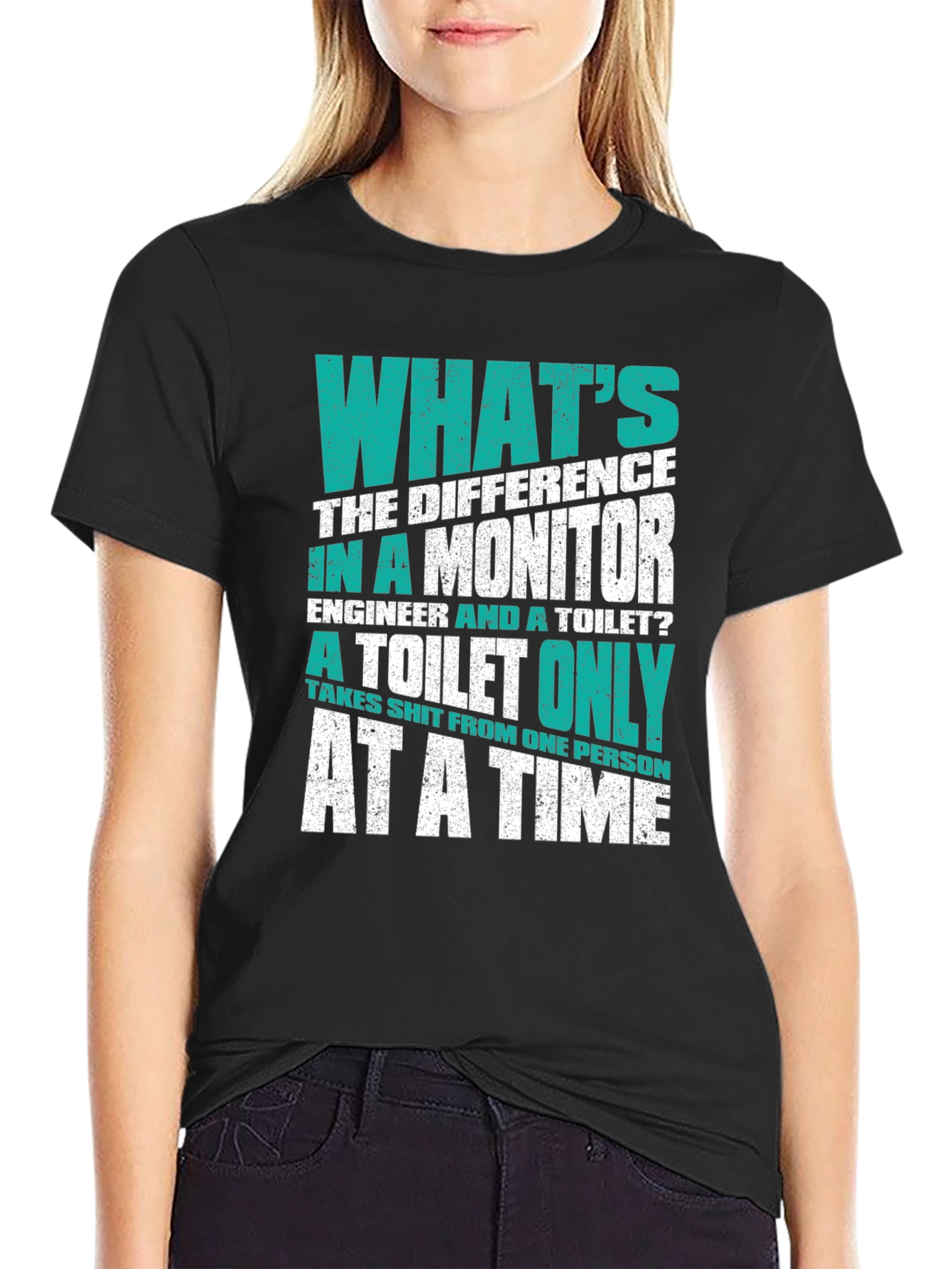 Engineer vs. Toilet T-Shirt - Funny Sarcastic Tee