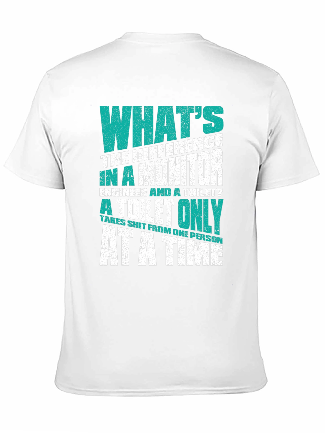 Engineer vs. Toilet T-Shirt - Funny Sarcastic Tee