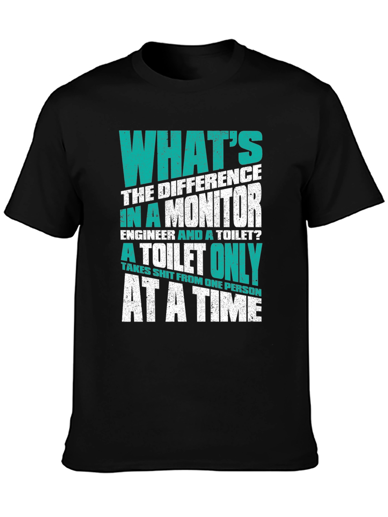 Engineer vs. Toilet T-Shirt - Funny Sarcastic Tee