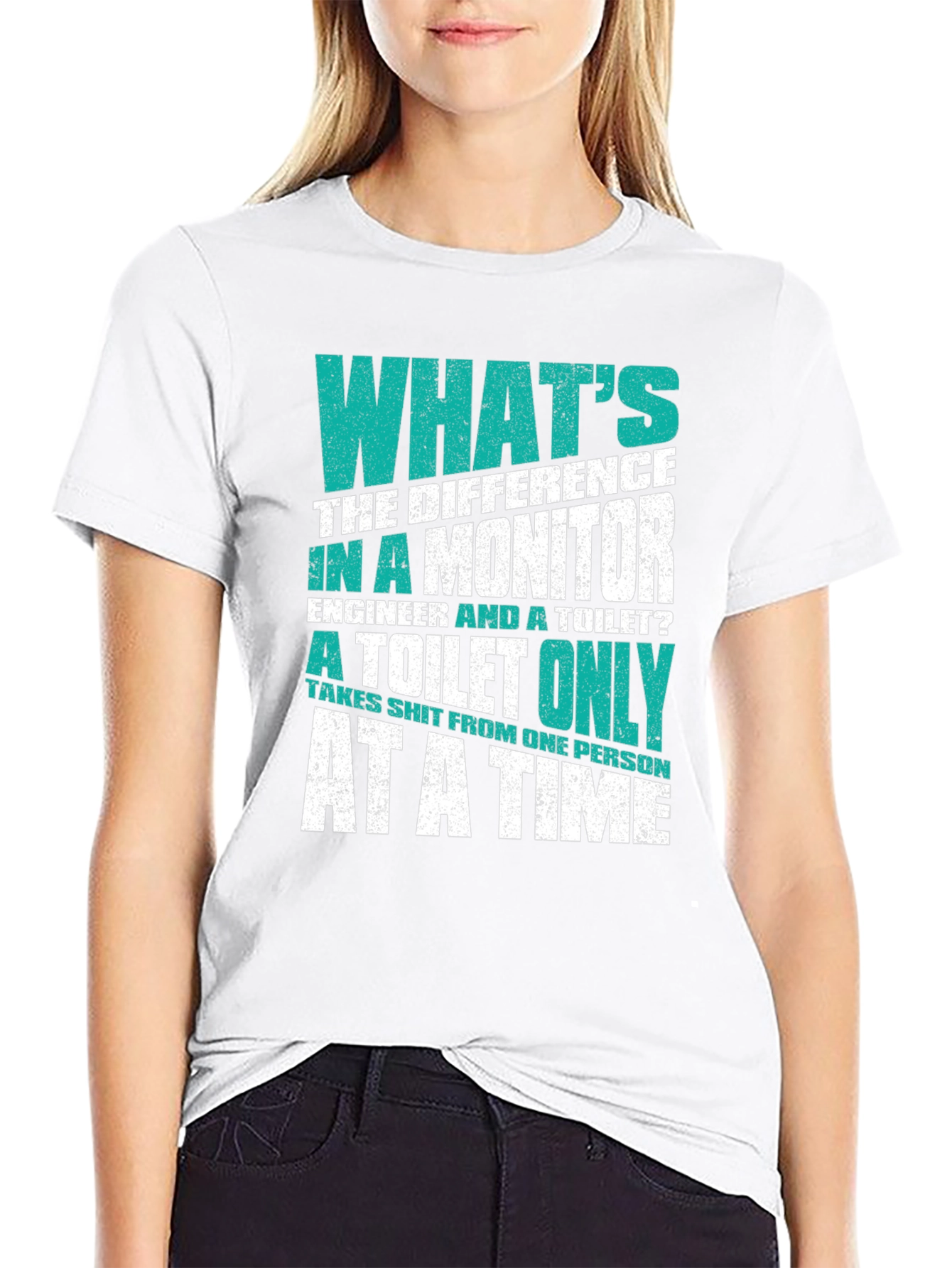 Engineer vs. Toilet T-Shirt - Funny Sarcastic Tee