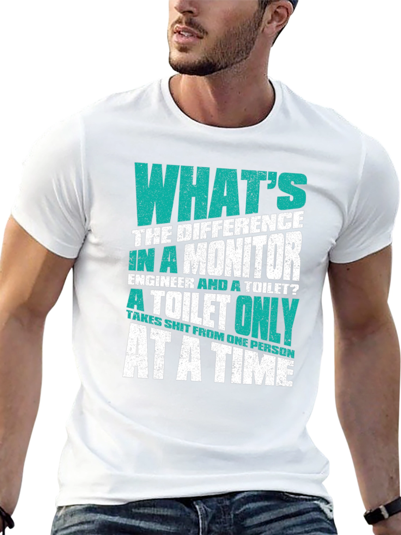 Engineer vs. Toilet T-Shirt - Funny Sarcastic Tee