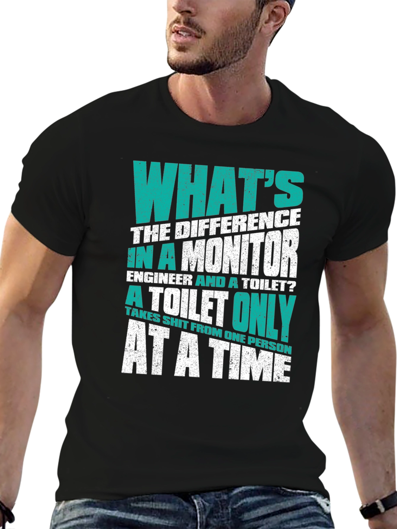 Engineer vs. Toilet T-Shirt - Funny Sarcastic Tee