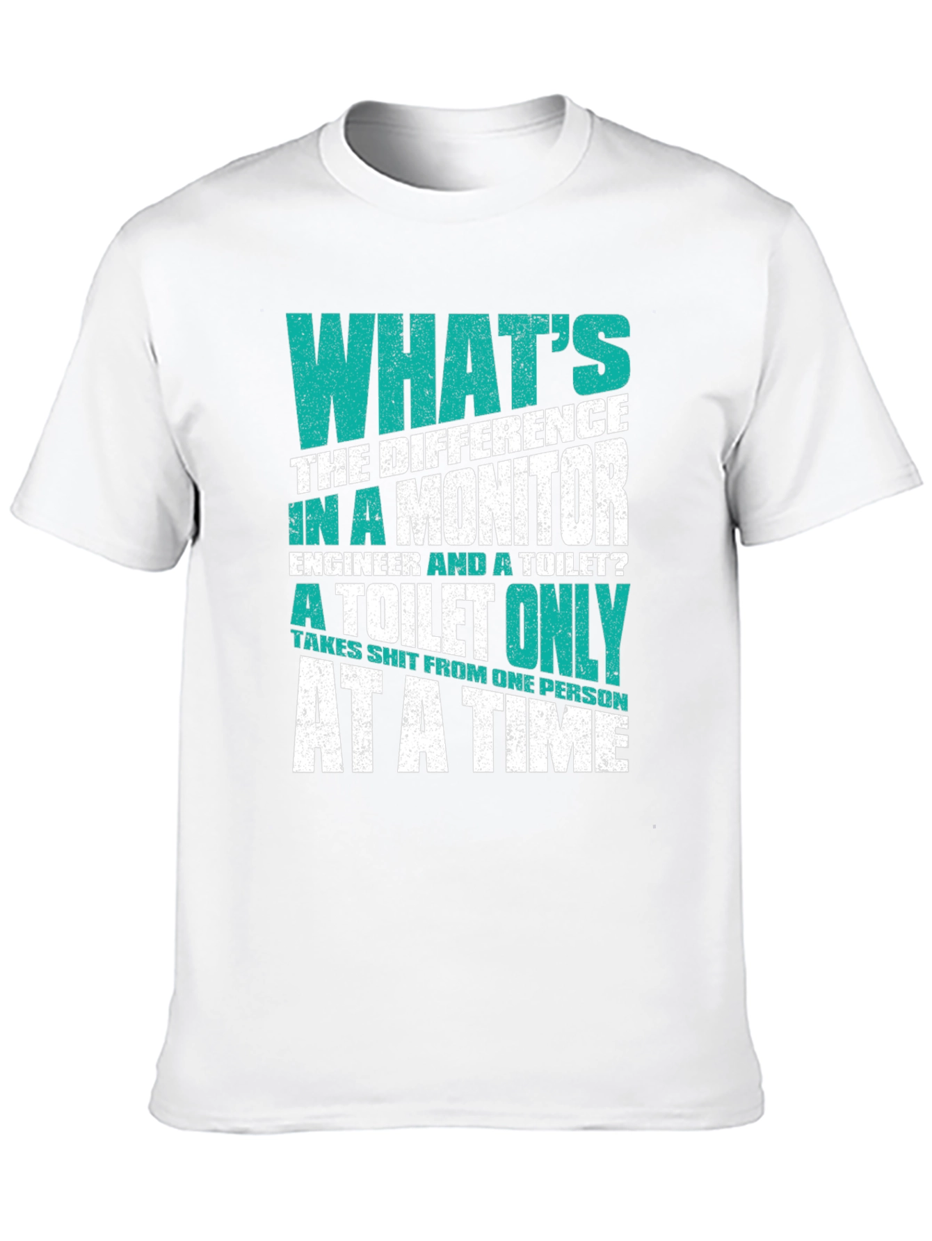 Engineer vs. Toilet T-Shirt - Funny Sarcastic Tee
