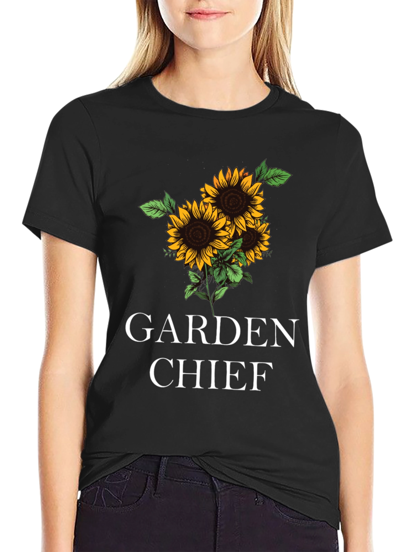 Garden Chief Sunflower Graphic T-Shirt