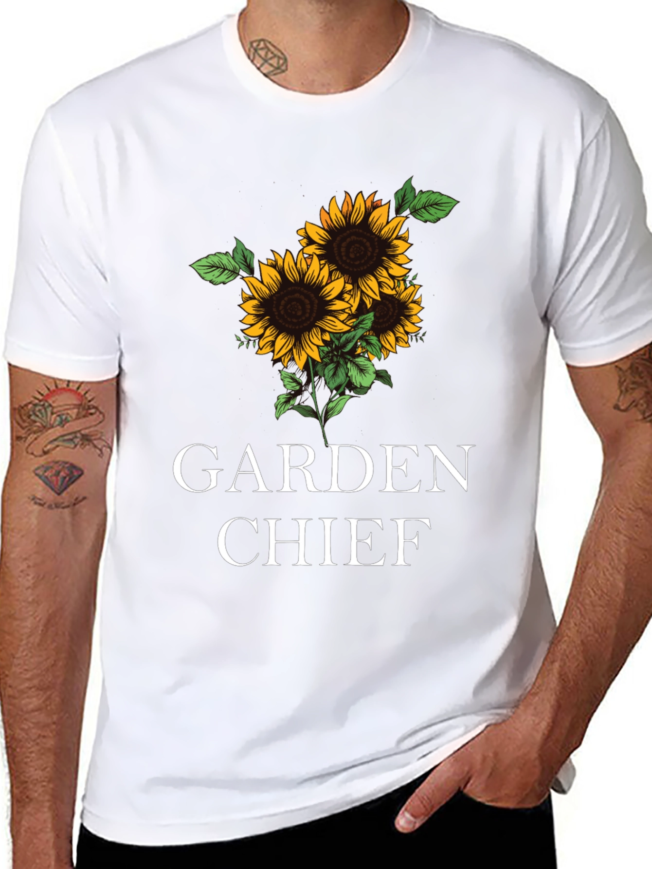 Garden Chief Sunflower Graphic T-Shirt