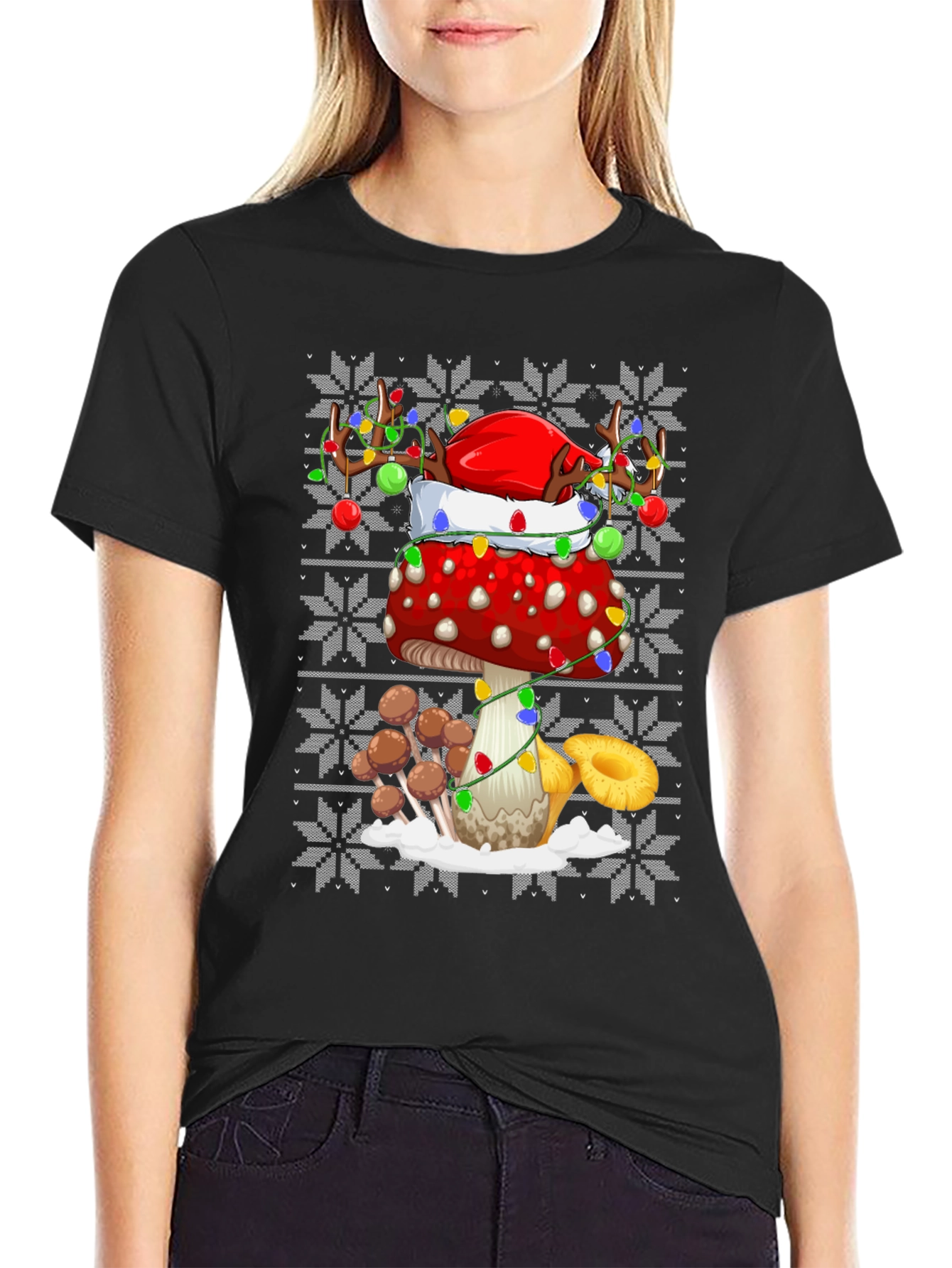 Mushroom Christmas T-Shirt