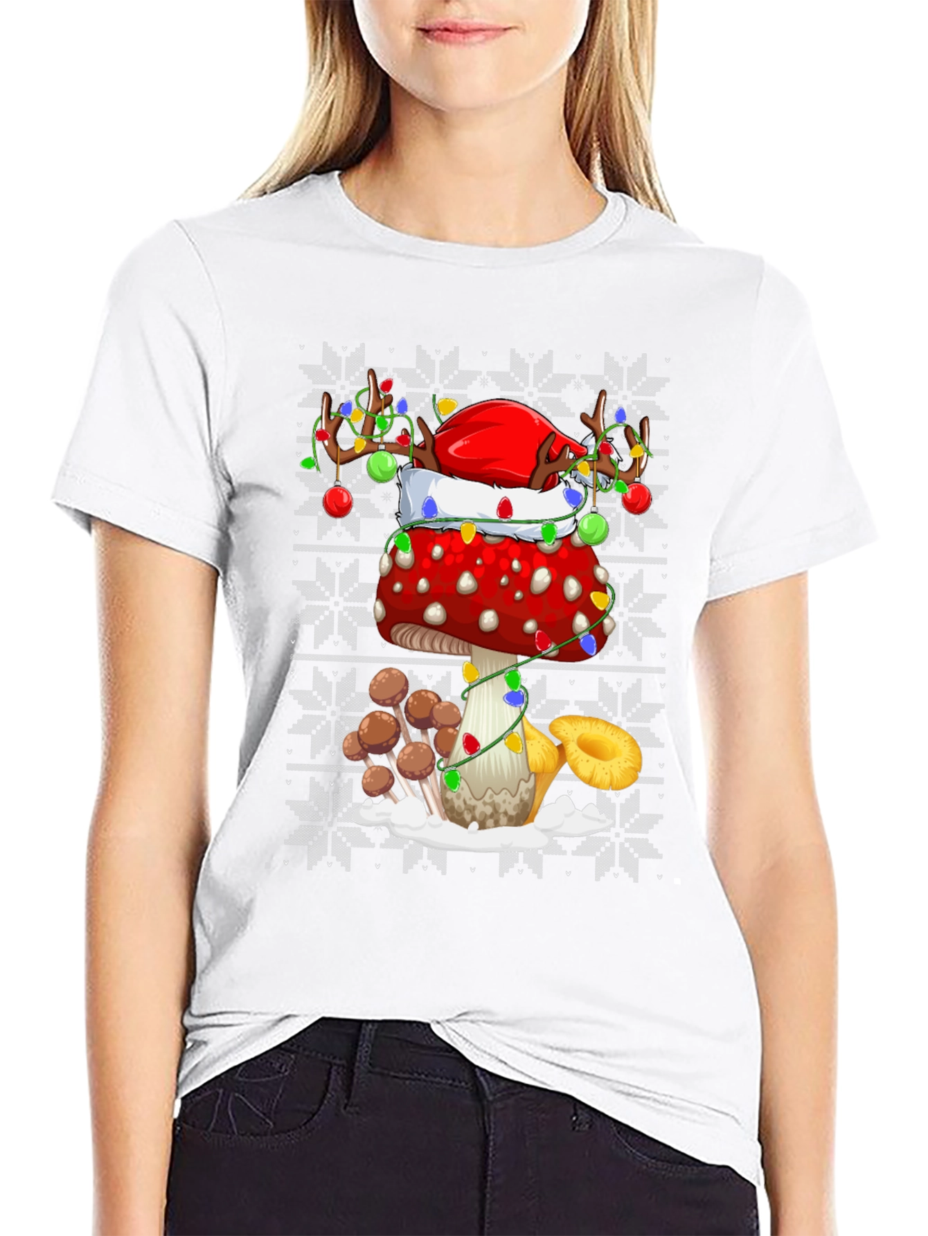 Mushroom Christmas T-Shirt