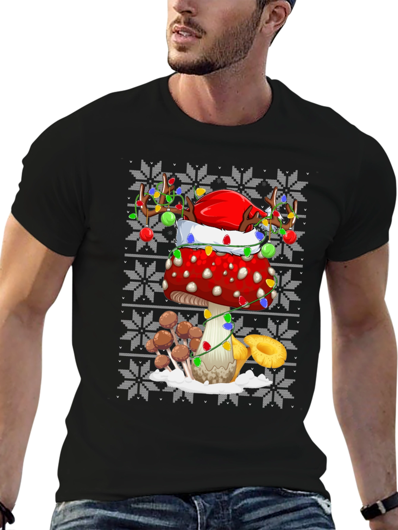 Mushroom Christmas T-Shirt