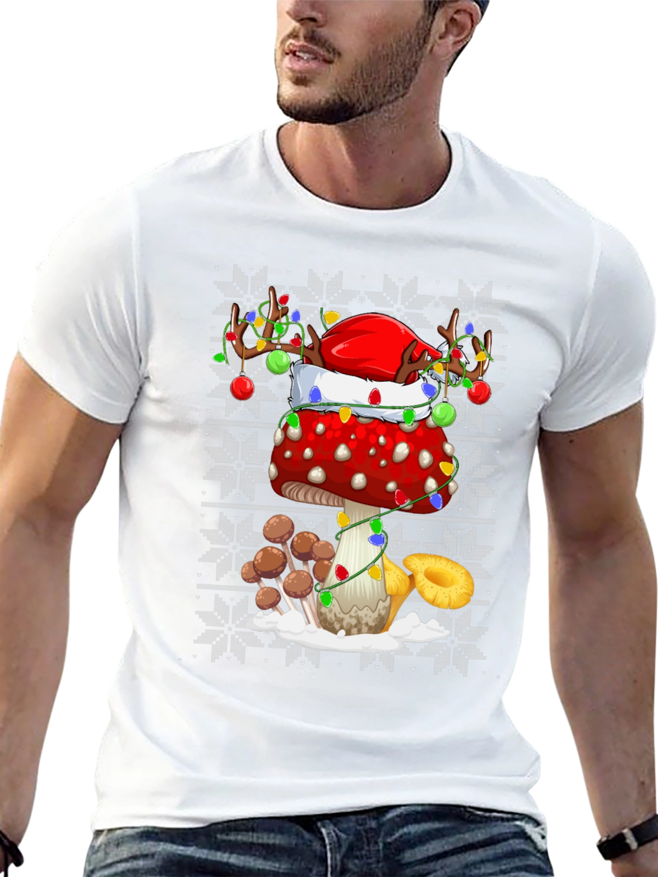 Mushroom Christmas T-Shirt
