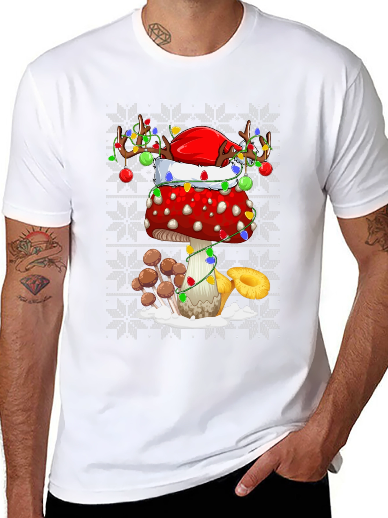 Mushroom Christmas T-Shirt