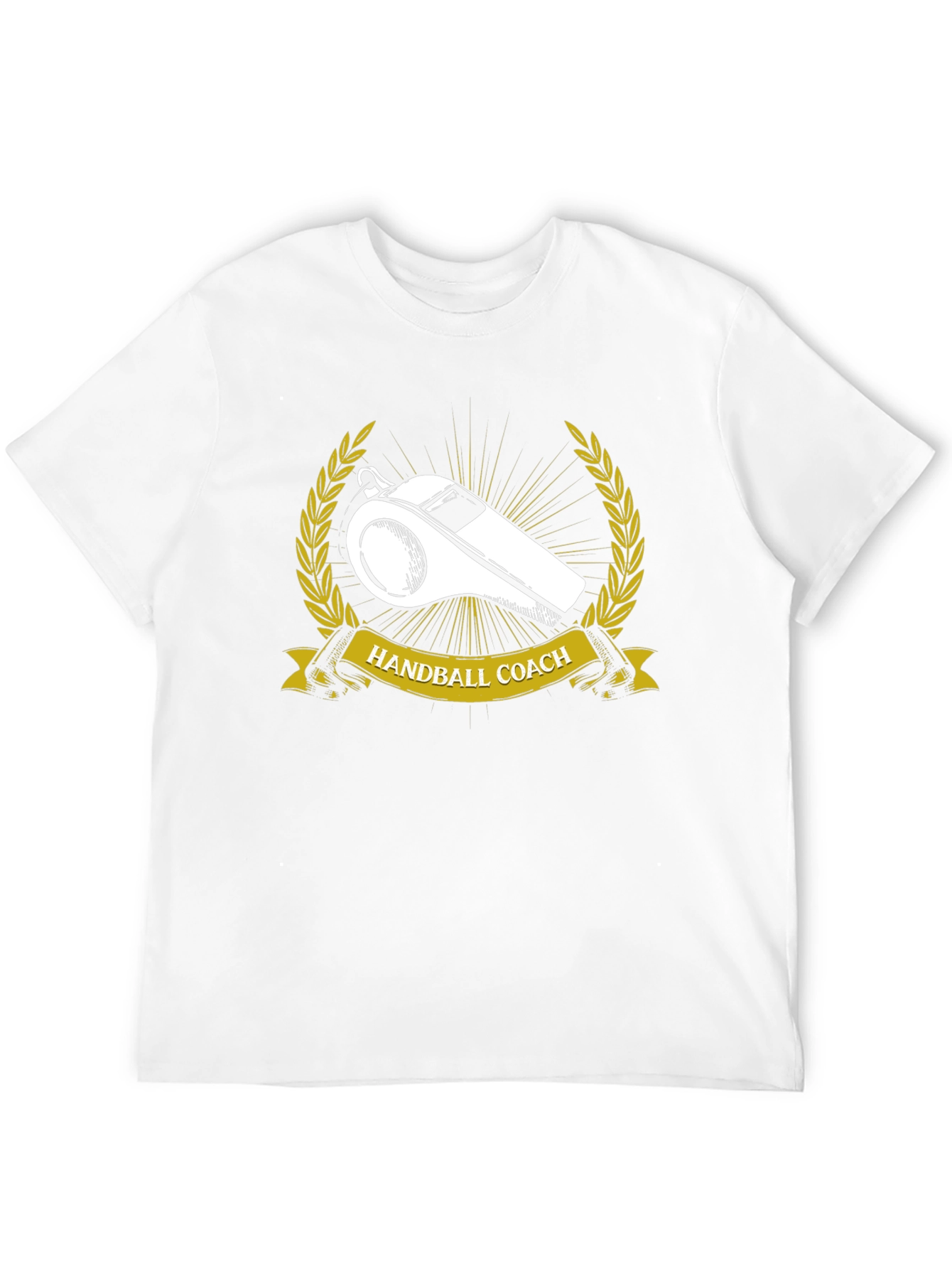 Handball Coach T-Shirt Whistle Graphic Tee