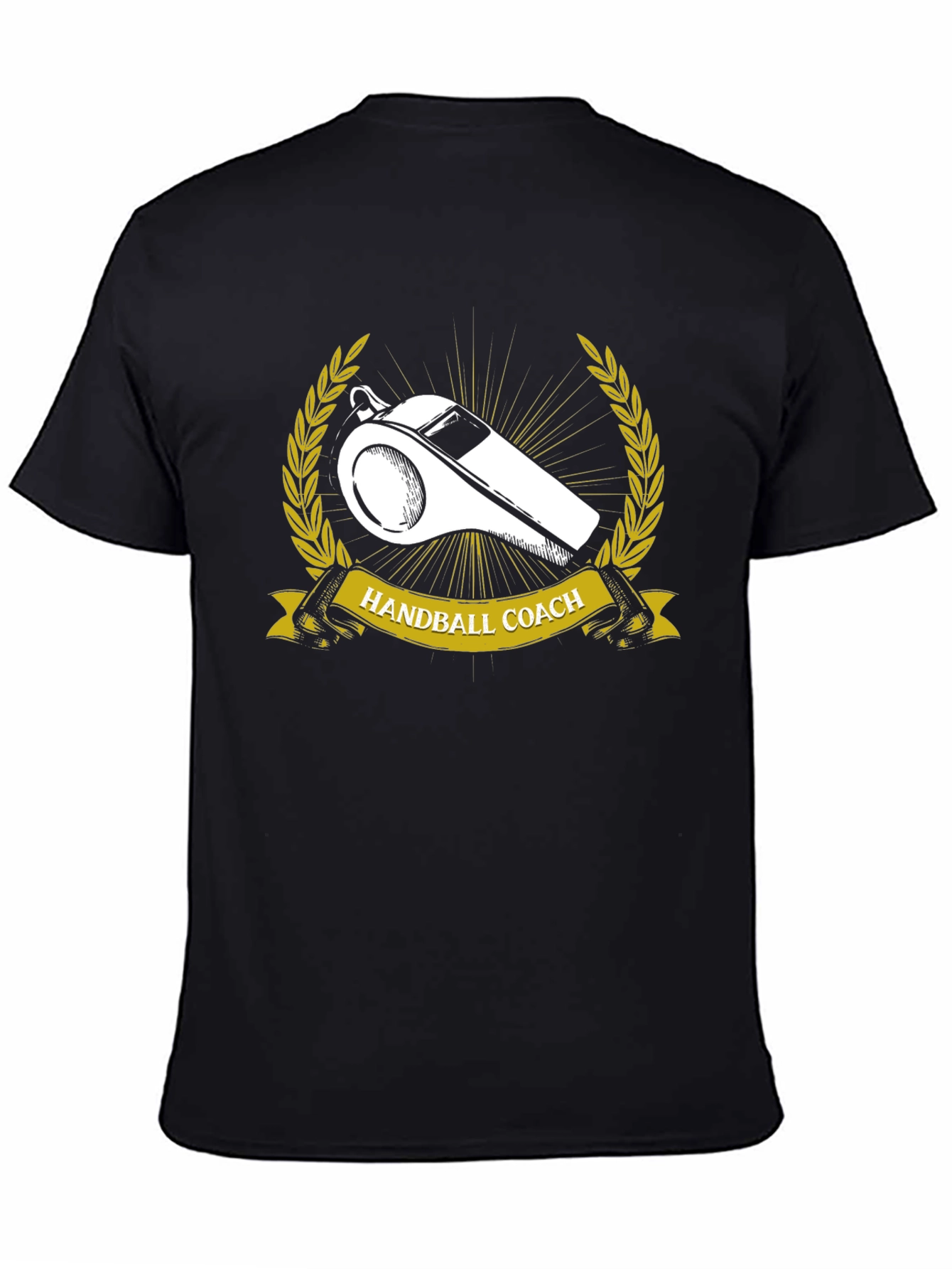 Handball Coach T-Shirt Whistle Graphic Tee