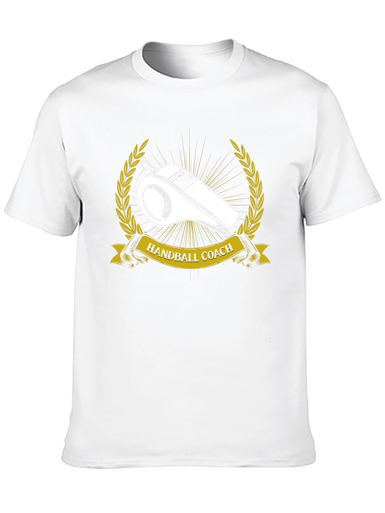 Handball Coach T-Shirt Whistle Graphic Tee