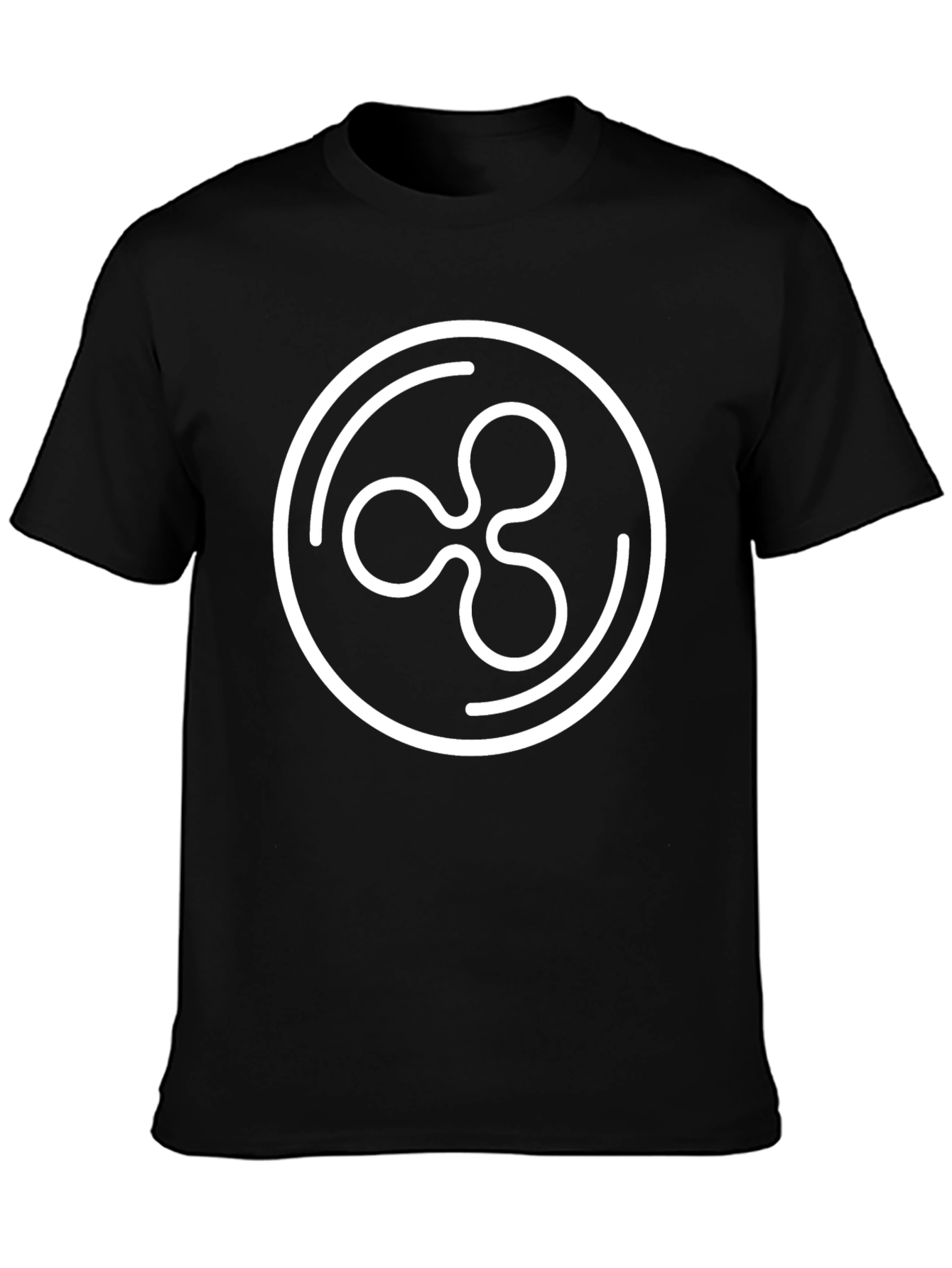 Ripple XRP Crypto T-Shirt - Black Cryptocurrency Tee