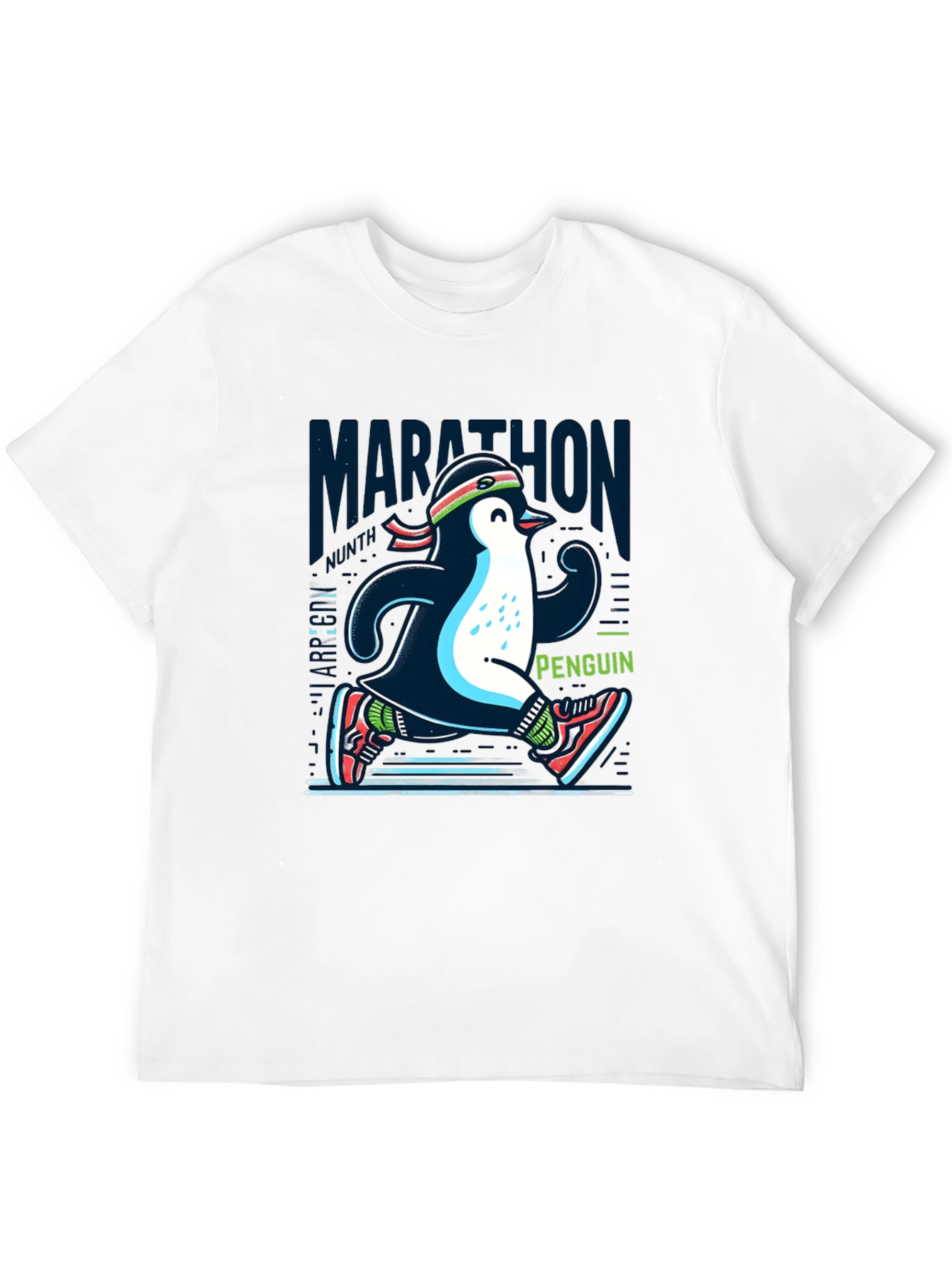 Marathon Penguin Running T-Shirt