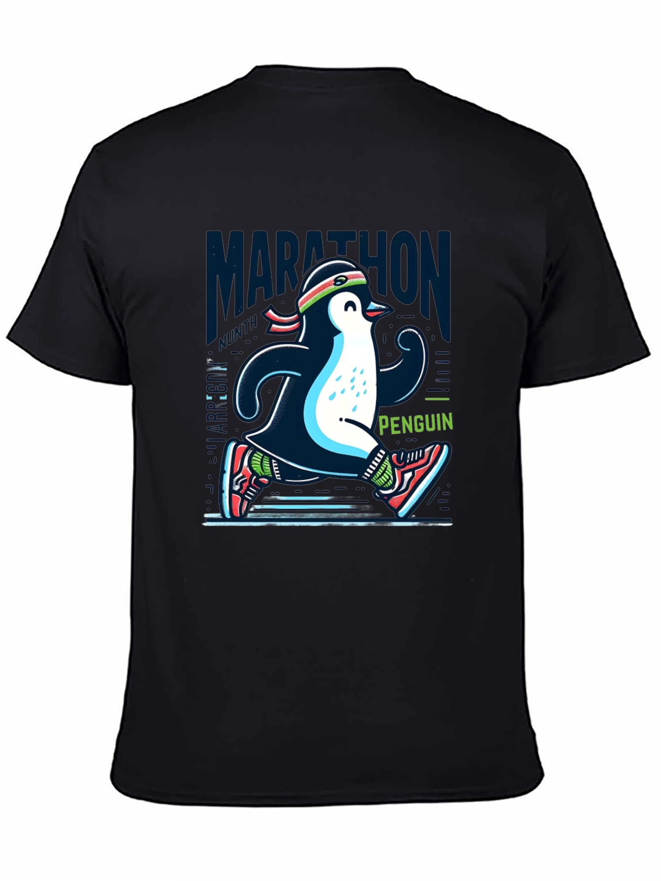 Marathon Penguin Running T-Shirt