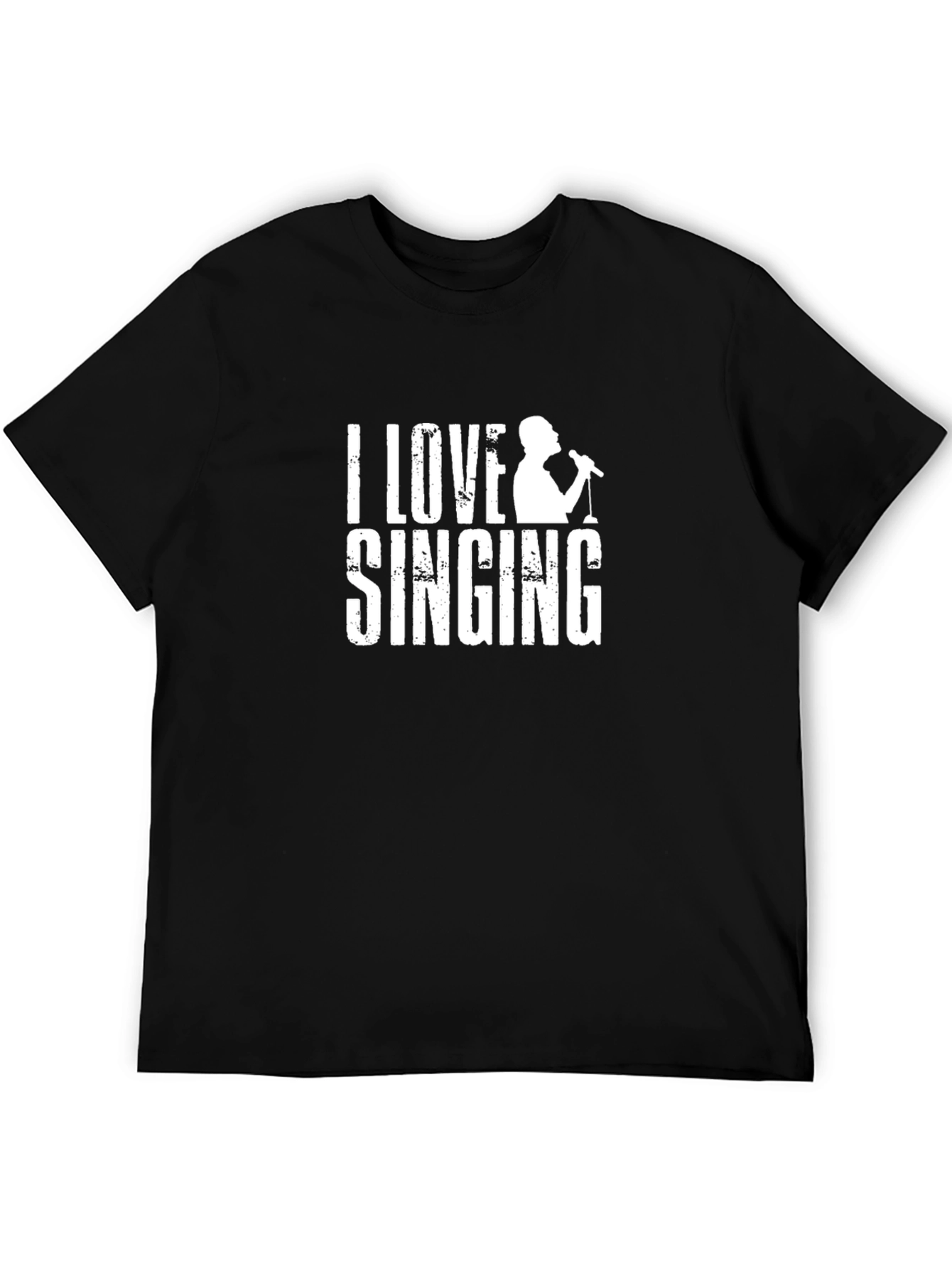 I Love Singing Black T-Shirt