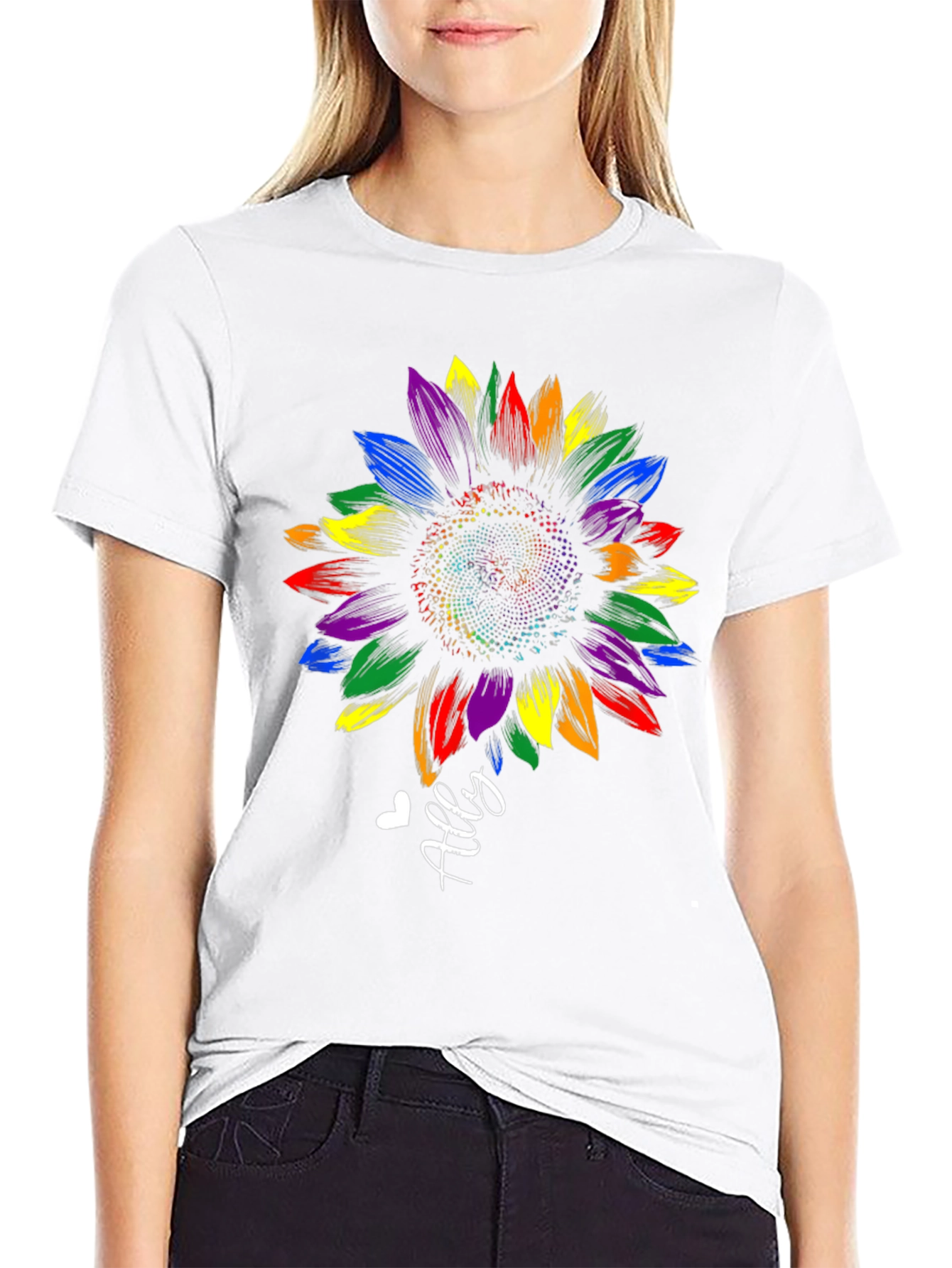 Ally Sunflower LGBT Pride T-Shirt