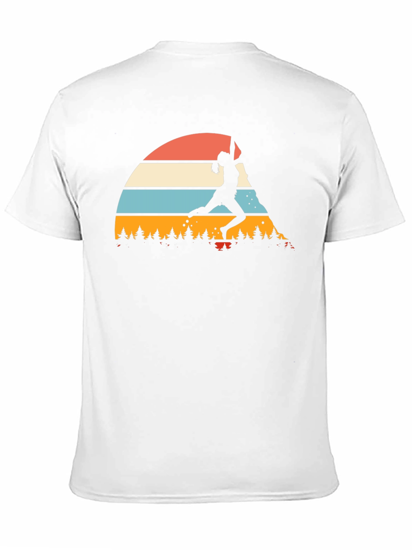 Climbing Retro Sunset Graphic Tee - Black