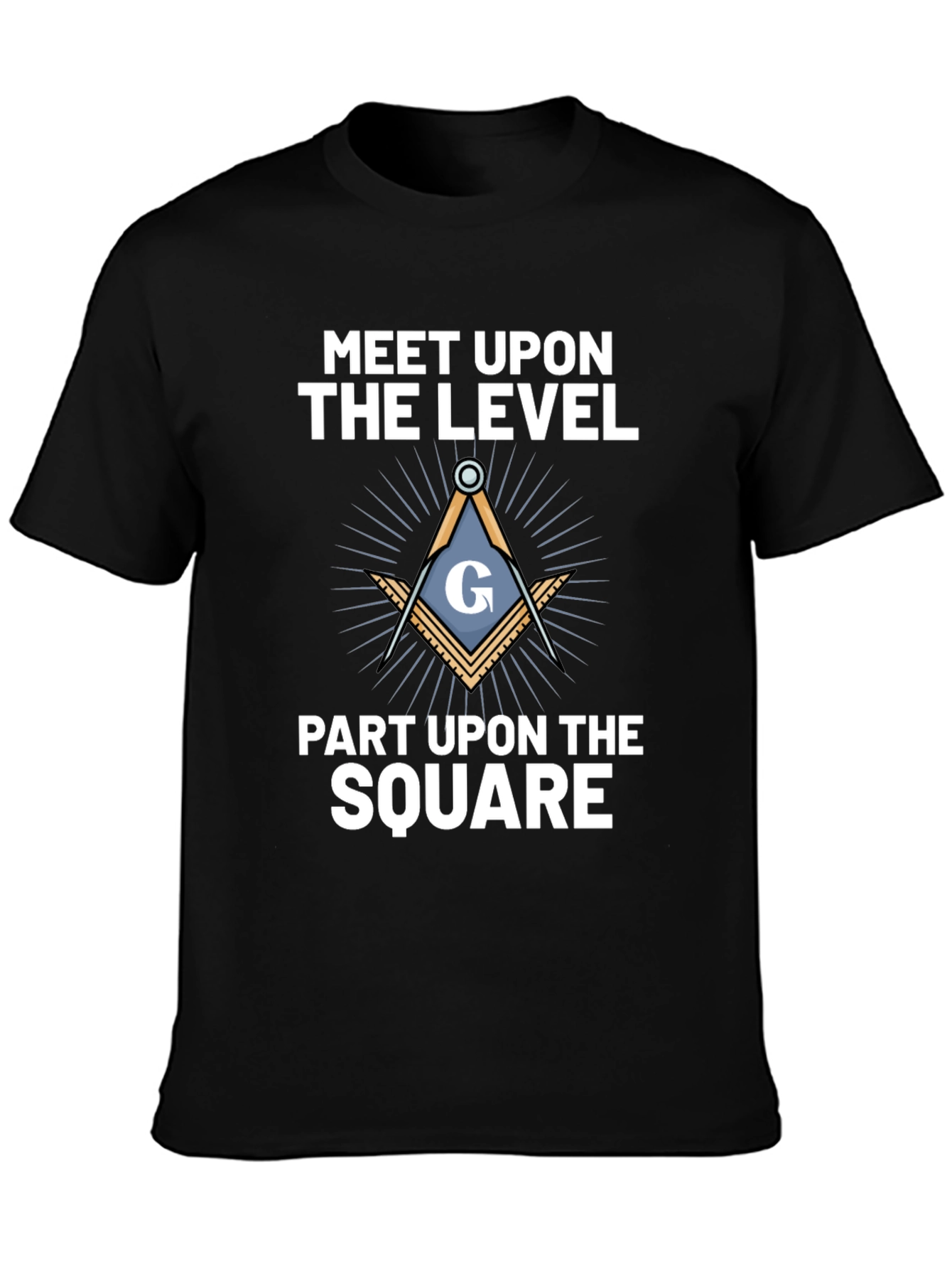 Masonic T-Shirt - Meet Upon the Level