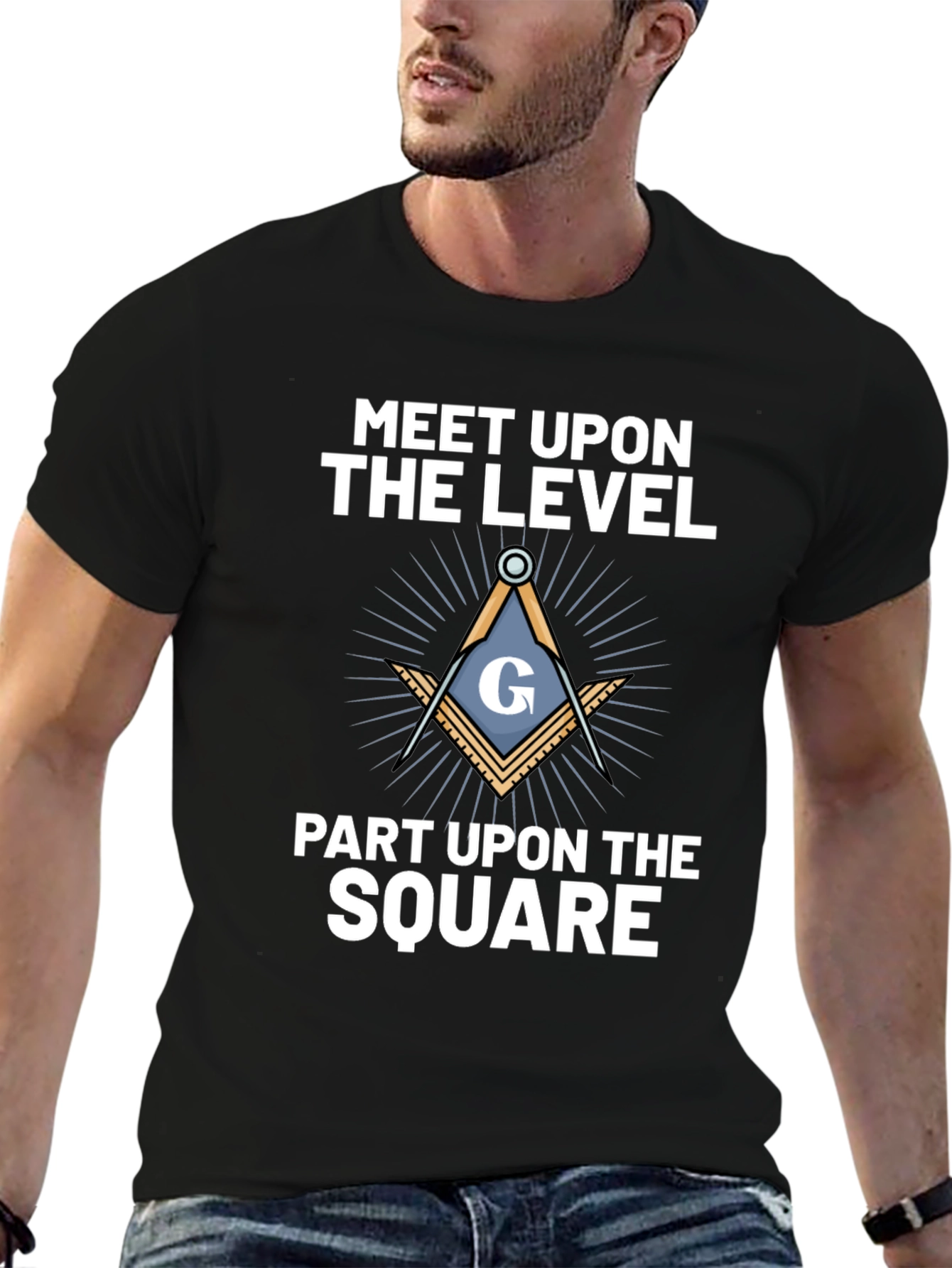 Masonic T-Shirt - Meet Upon the Level