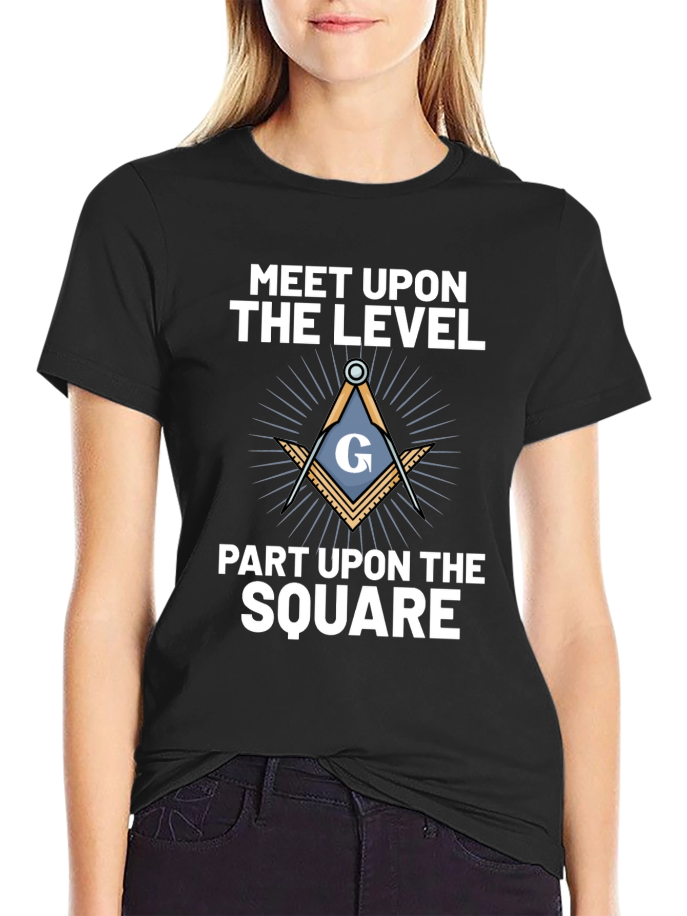 Masonic T-Shirt - Meet Upon the Level