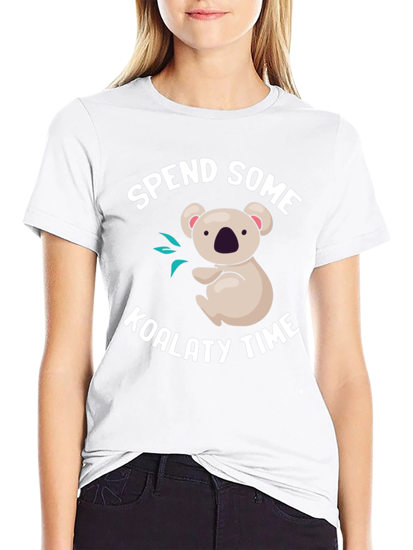 Koala-ty Time Black T-Shirt
